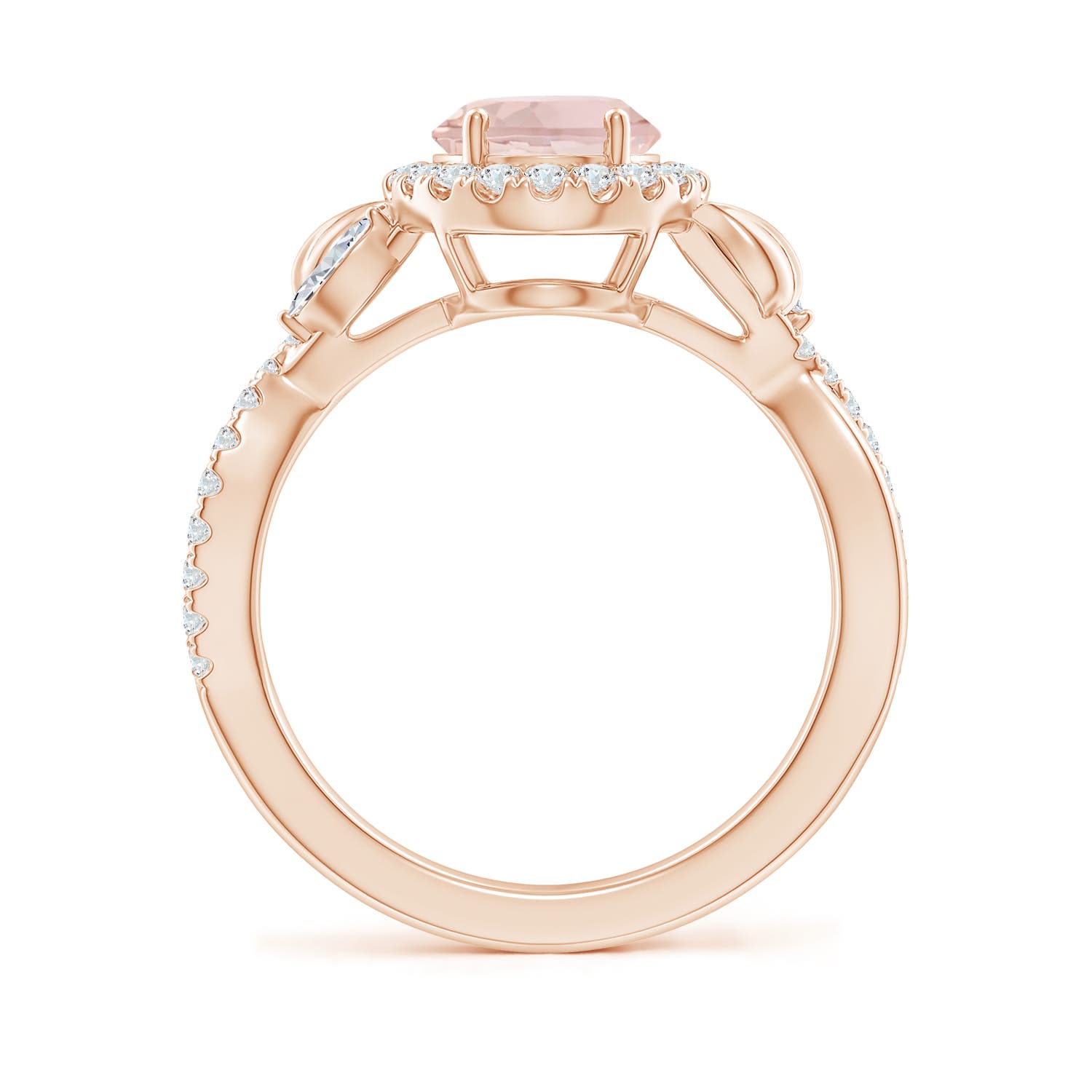 A - Morganite / 2.11 CT / 14 KT Rose Gold