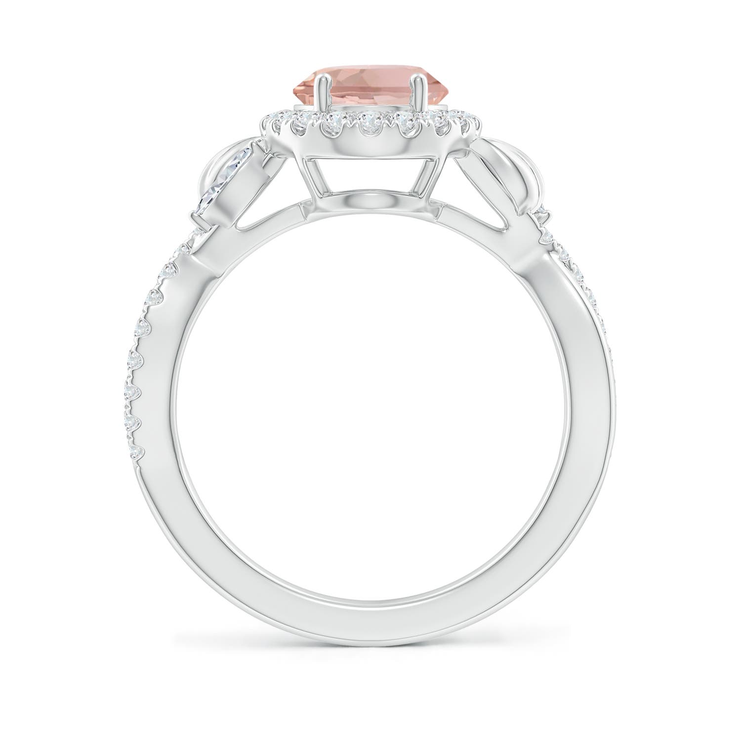 AAA - Morganite / 2.11 CT / 14 KT White Gold