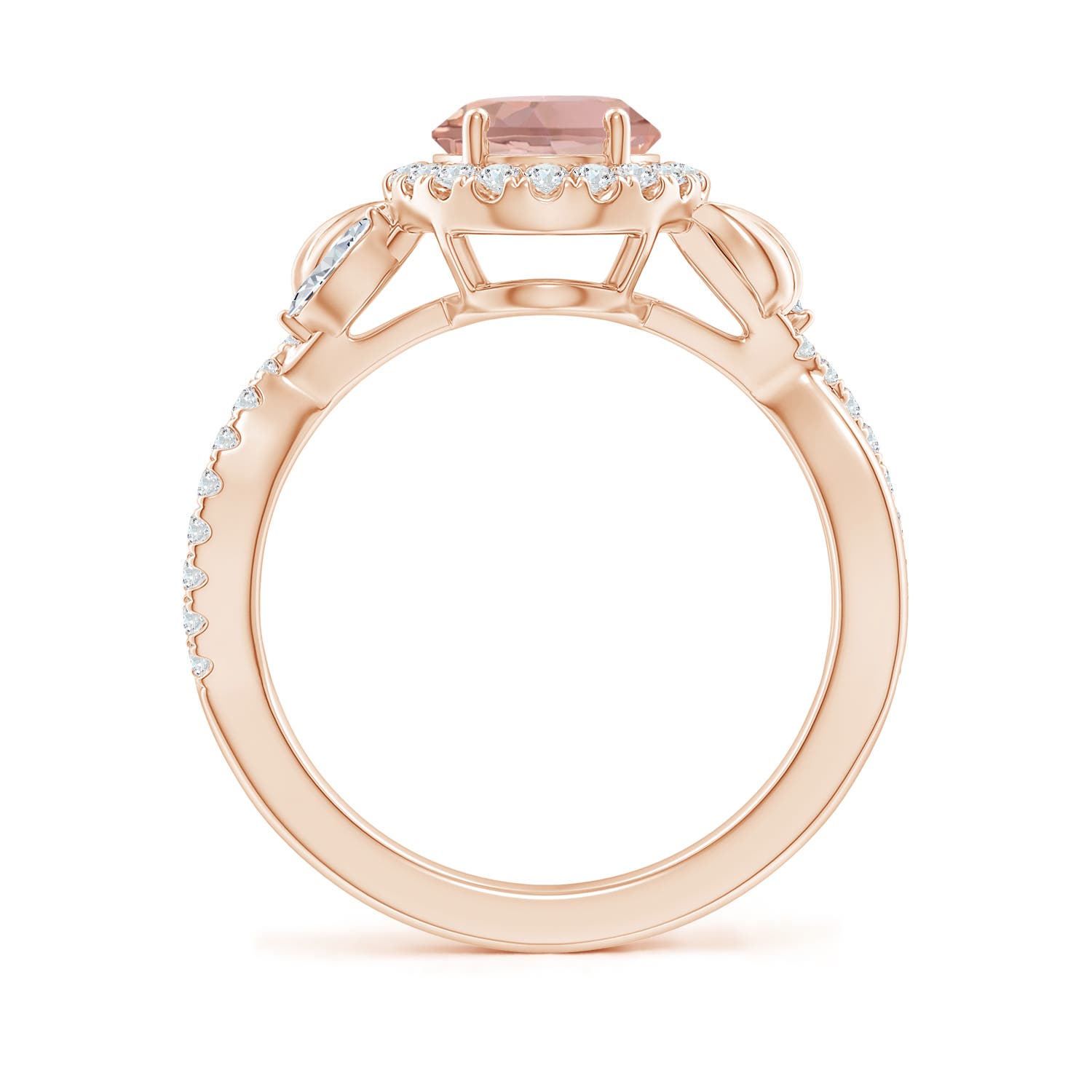 AAAA - Morganite / 2.11 CT / 14 KT Rose Gold