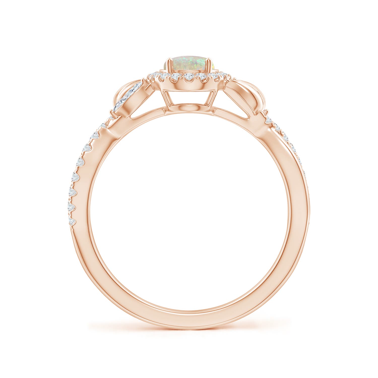 AAA - Opal / 0.85 CT / 14 KT Rose Gold