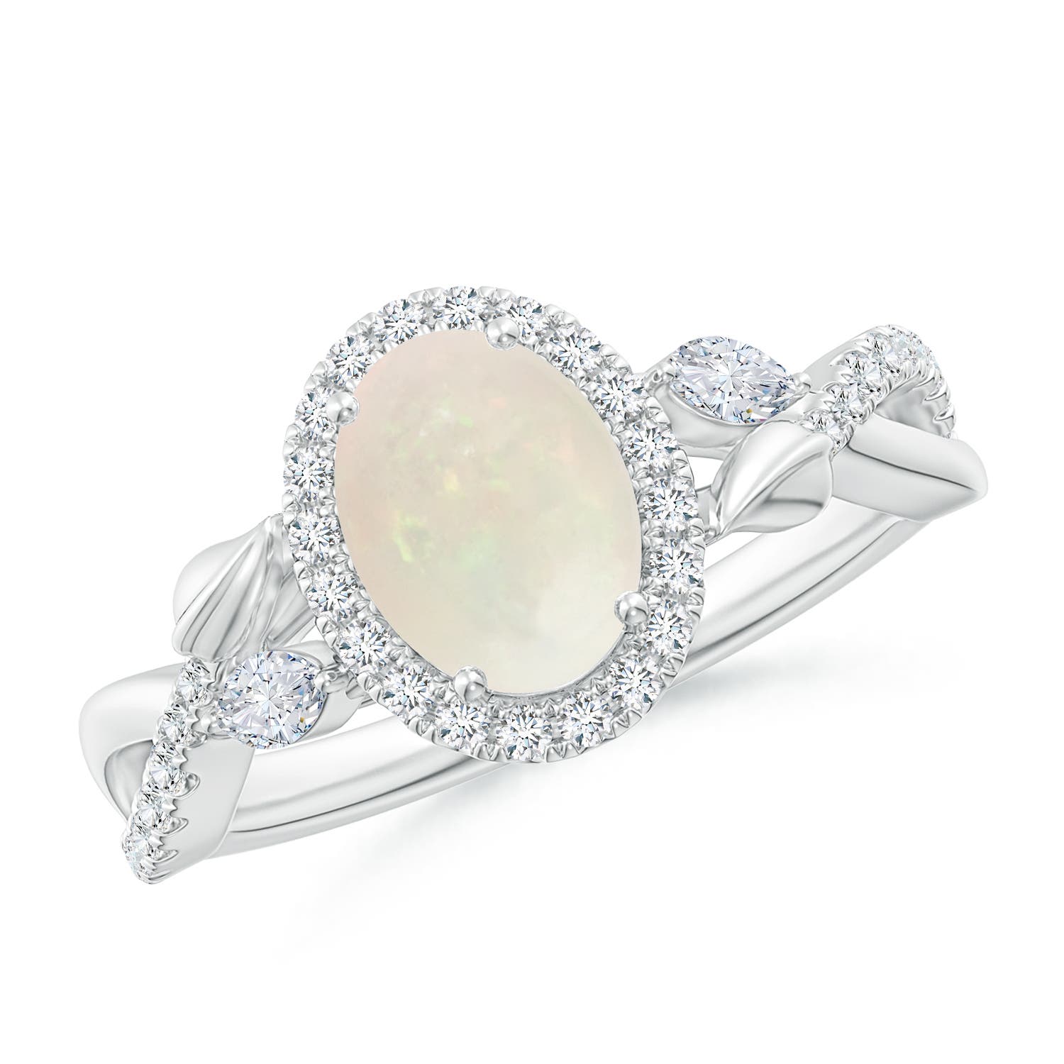 A - Opal / 1.22 CT / 14 KT White Gold