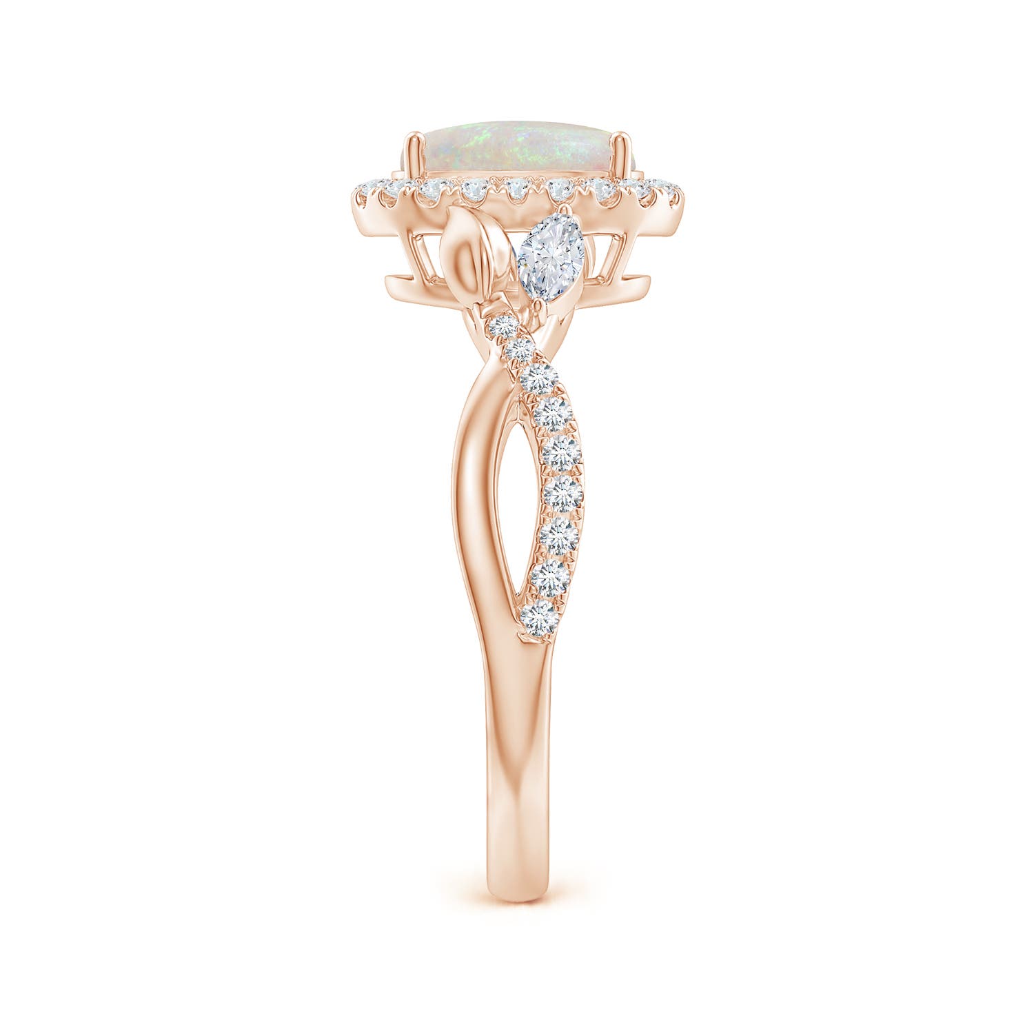 AA - Opal / 1.22 CT / 14 KT Rose Gold