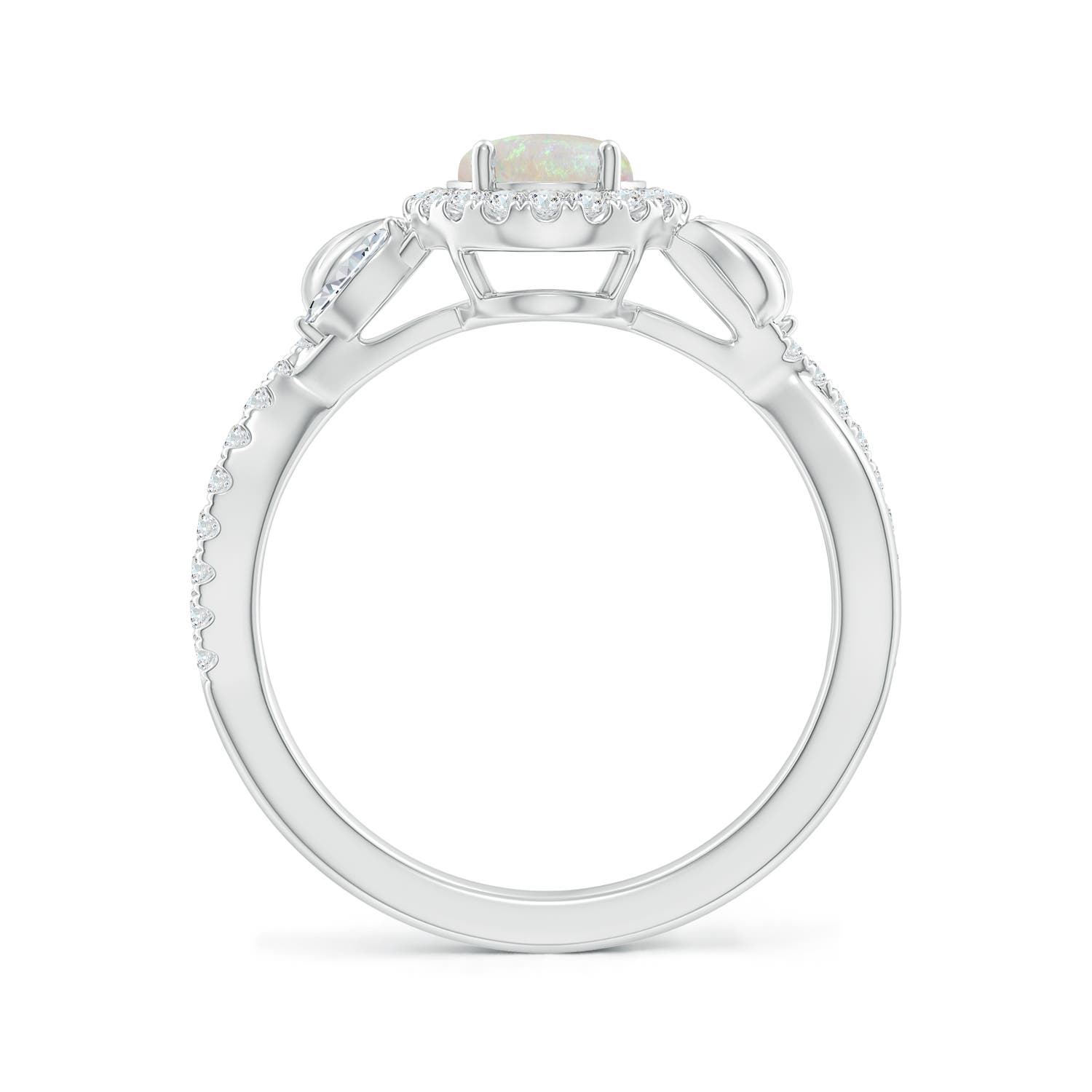 AA - Opal / 1.22 CT / 14 KT White Gold