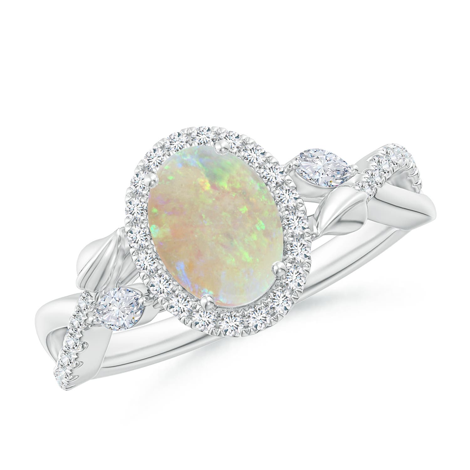 AAA - Opal / 1.22 CT / 14 KT White Gold