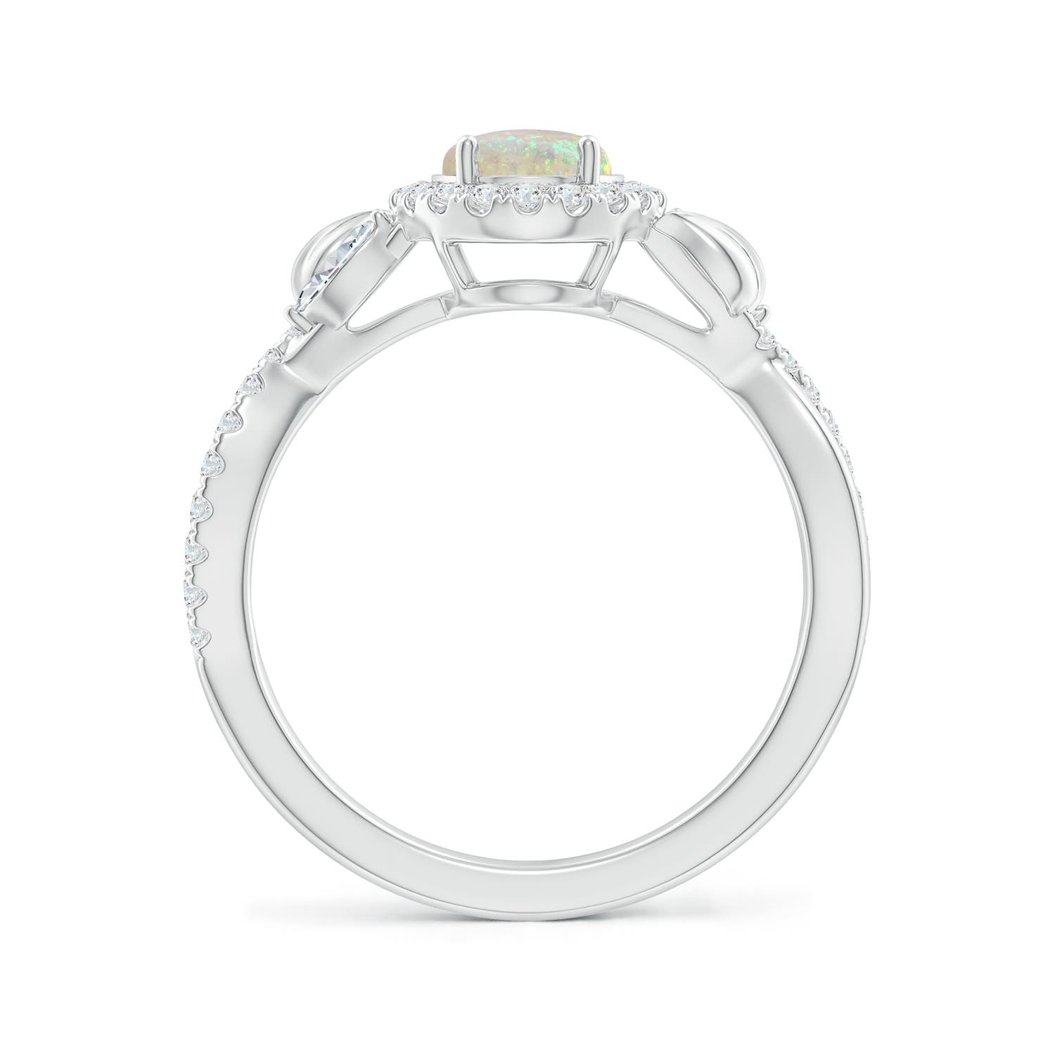 AAA - Opal / 1.22 CT / 14 KT White Gold