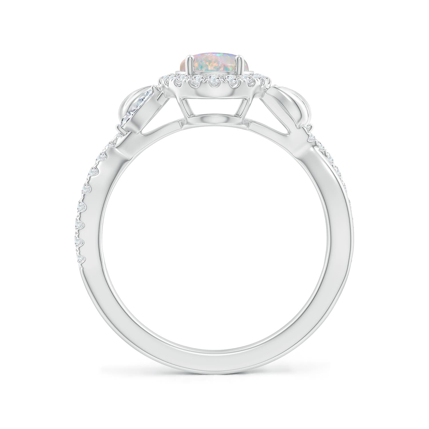 AAAA - Opal / 1.22 CT / 14 KT White Gold