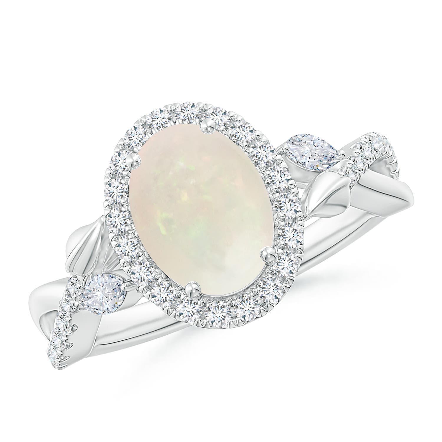 A - Opal / 1.58 CT / 14 KT White Gold