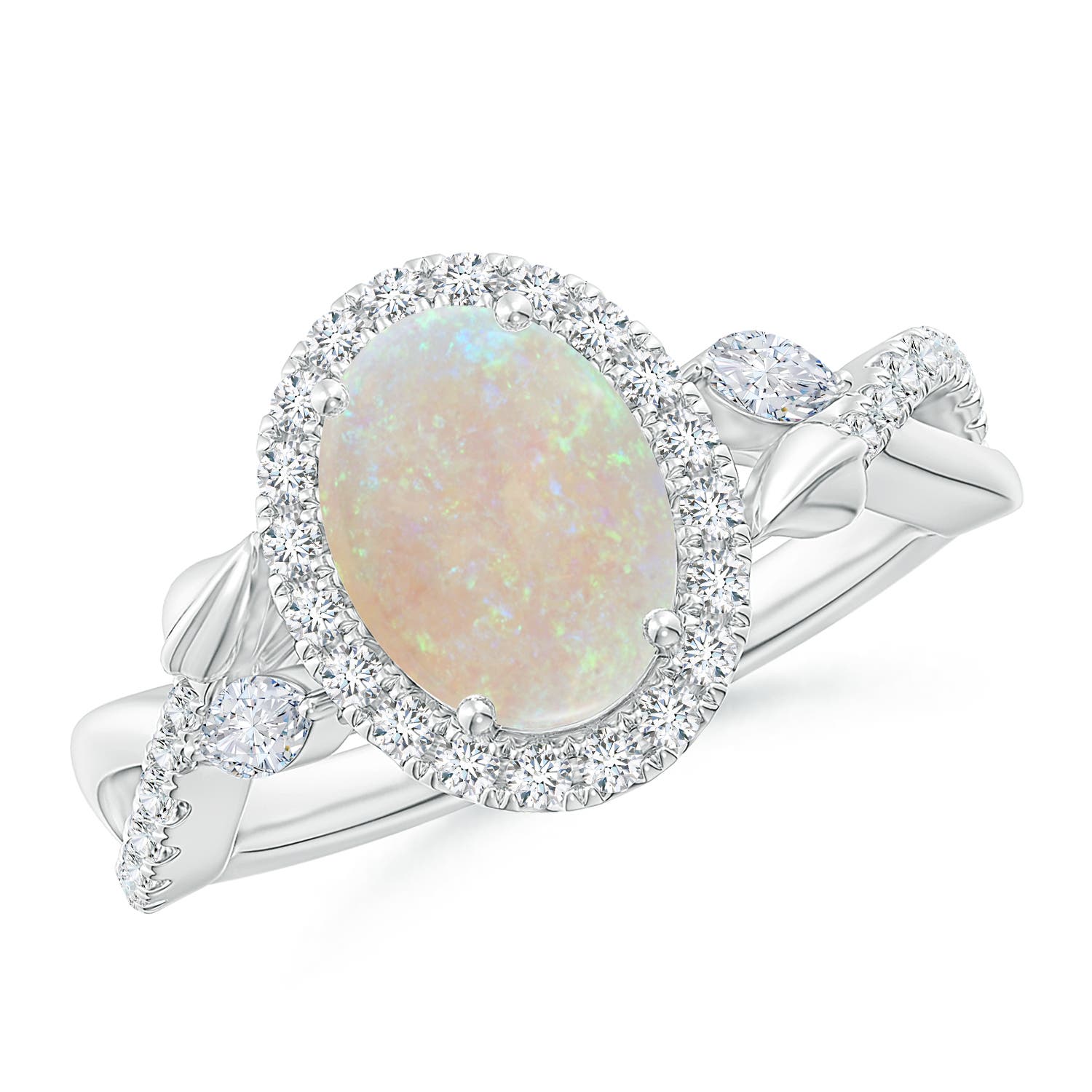 AA - Opal / 1.58 CT / 14 KT White Gold