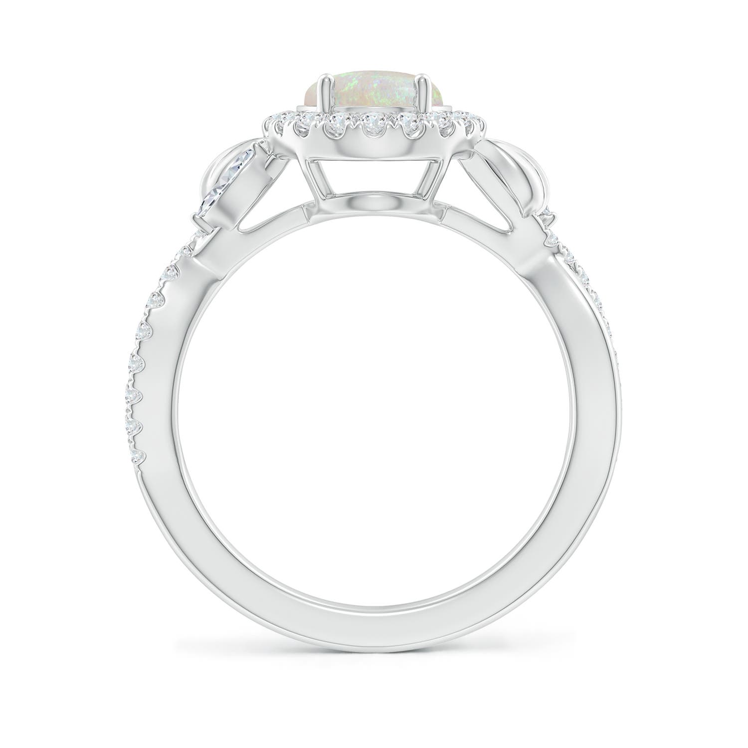 AA - Opal / 1.58 CT / 14 KT White Gold