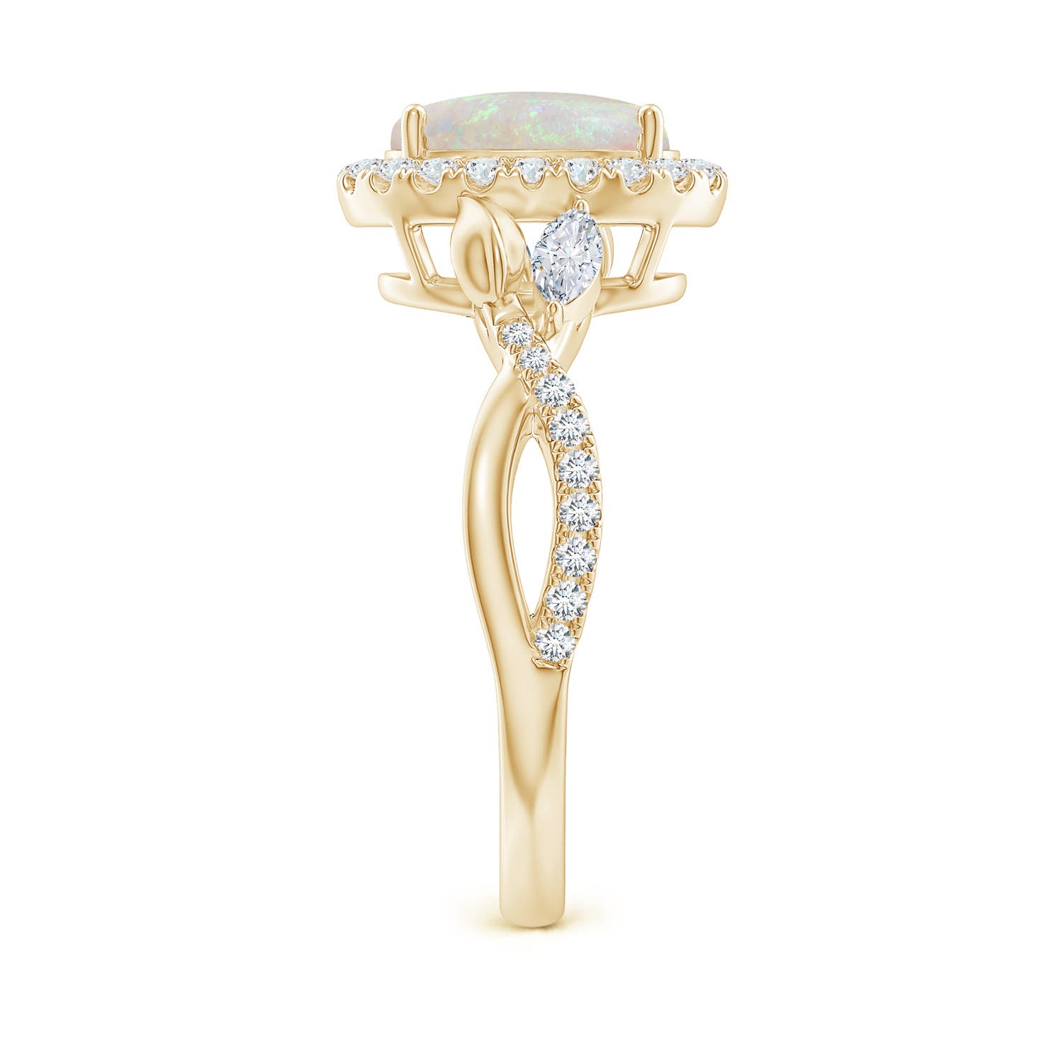 AA - Opal / 1.58 CT / 14 KT Yellow Gold