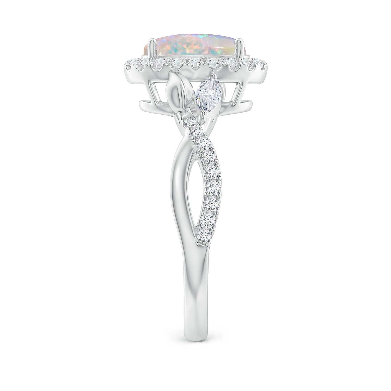 AAAA - Opal / 1.58 CT / 14 KT White Gold