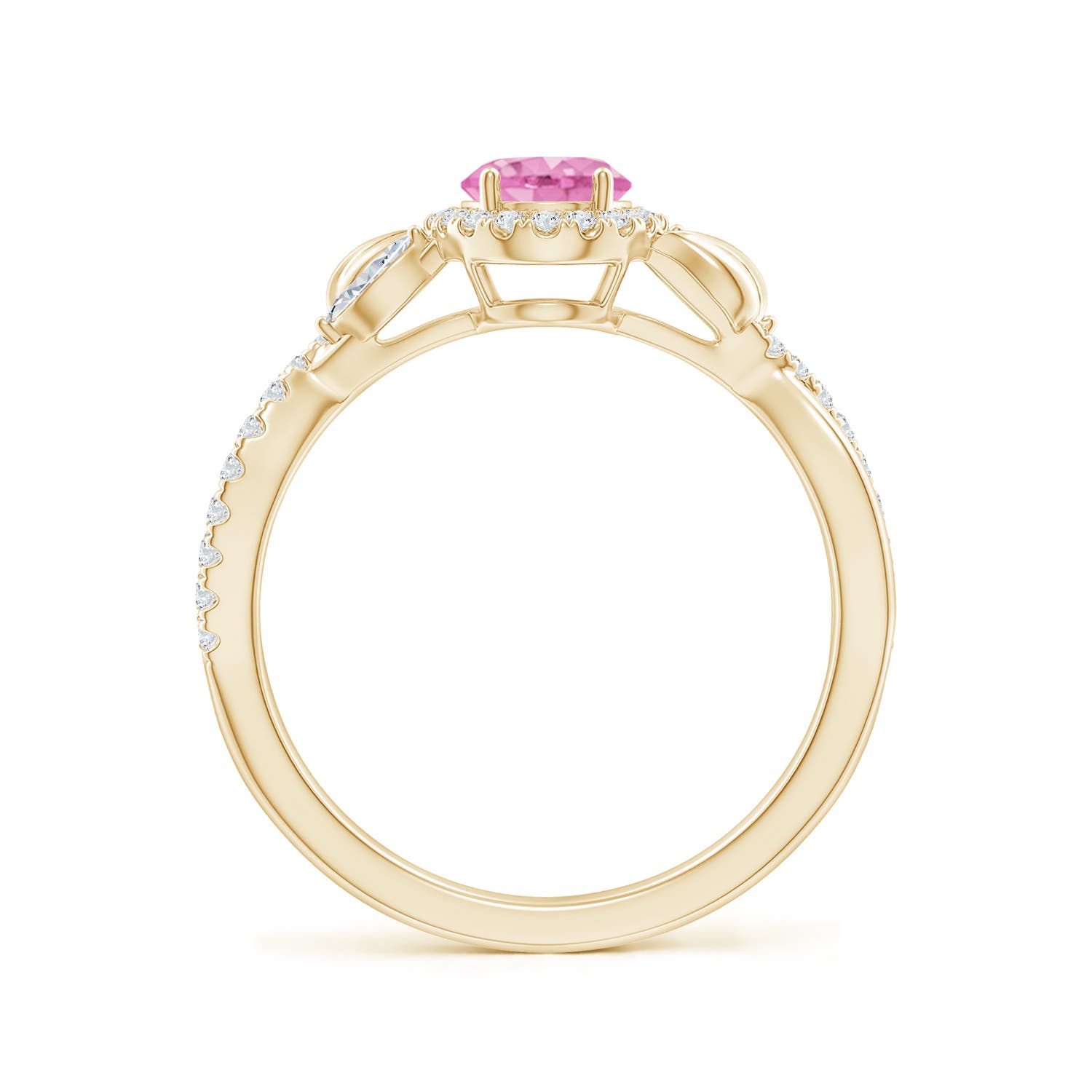 A - Pink Sapphire / 1.37 CT / 14 KT Yellow Gold