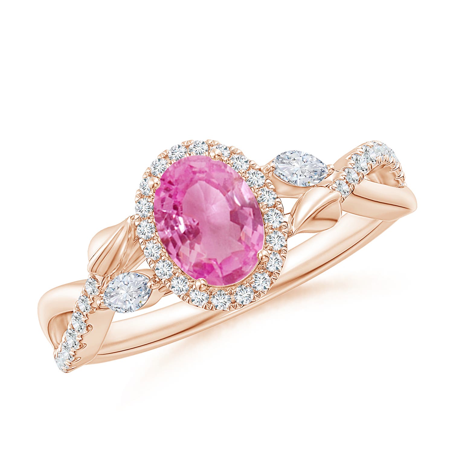 AA - Pink Sapphire / 1.37 CT / 14 KT Rose Gold