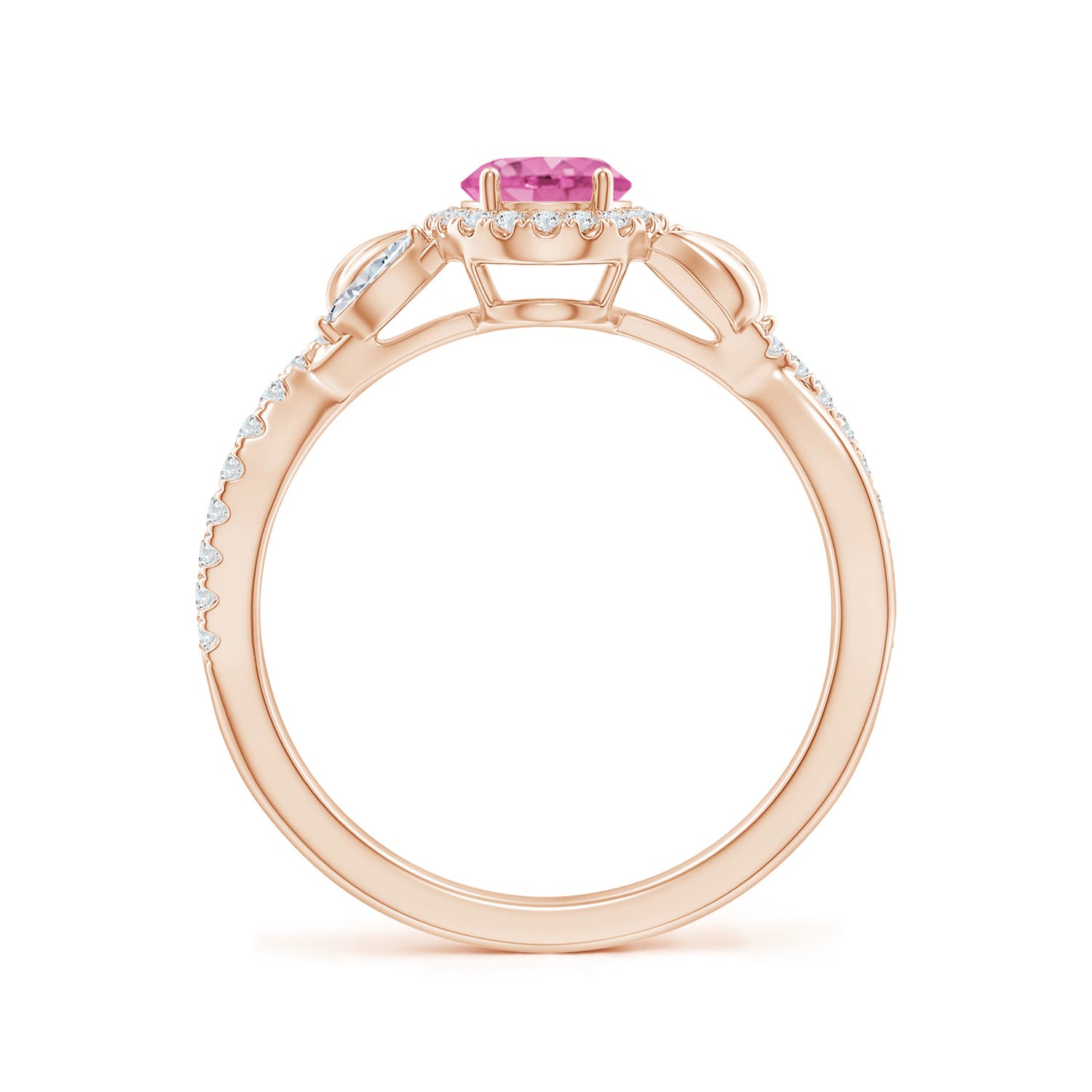 AA - Pink Sapphire / 1.37 CT / 14 KT Rose Gold