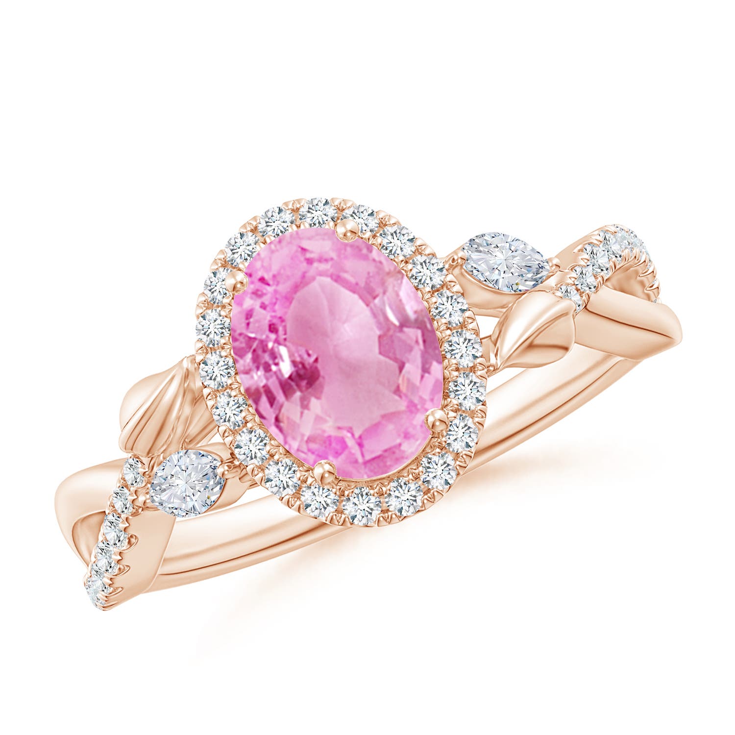 A - Pink Sapphire / 1.99 CT / 14 KT Rose Gold