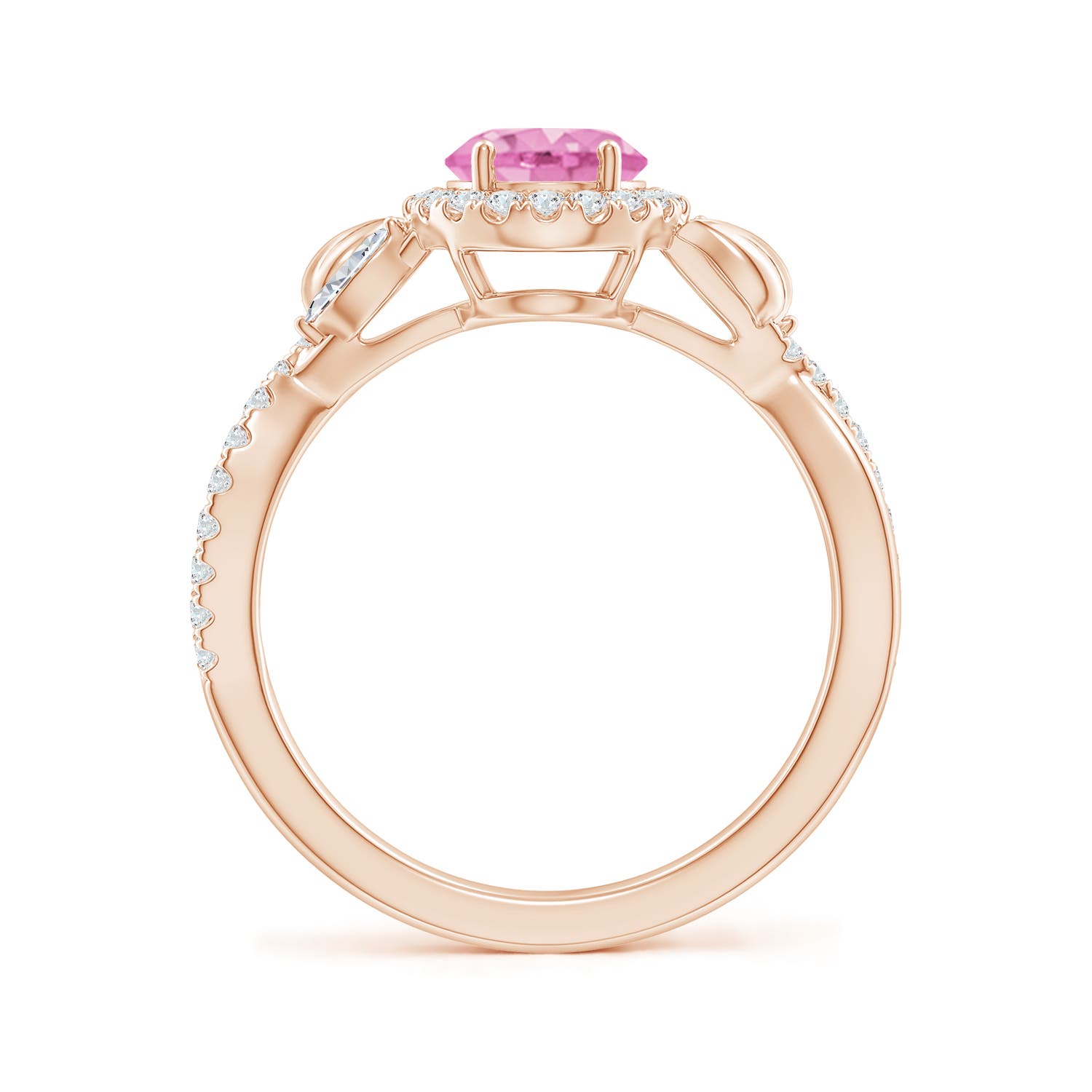 A - Pink Sapphire / 1.99 CT / 14 KT Rose Gold