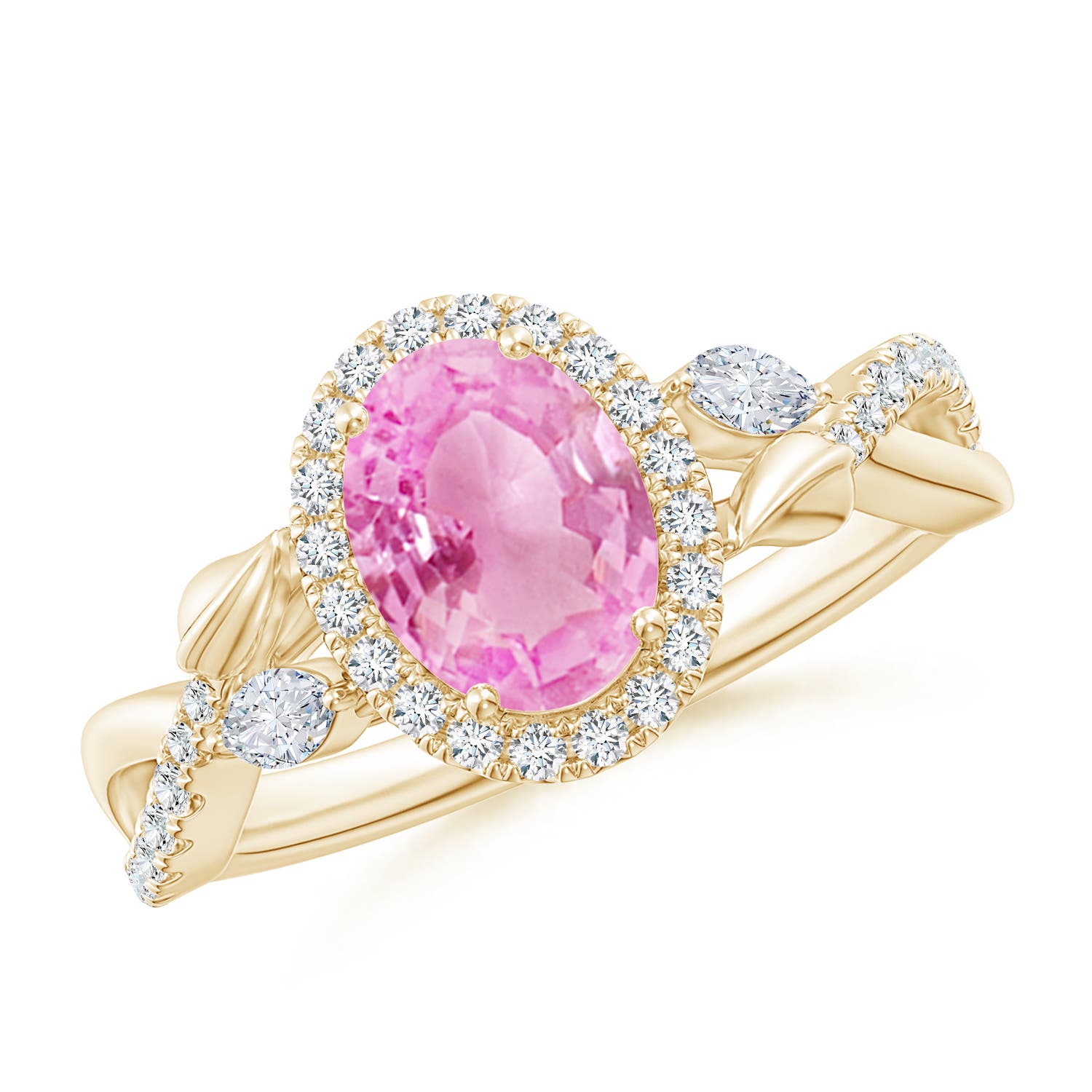 A - Pink Sapphire / 1.99 CT / 14 KT Yellow Gold