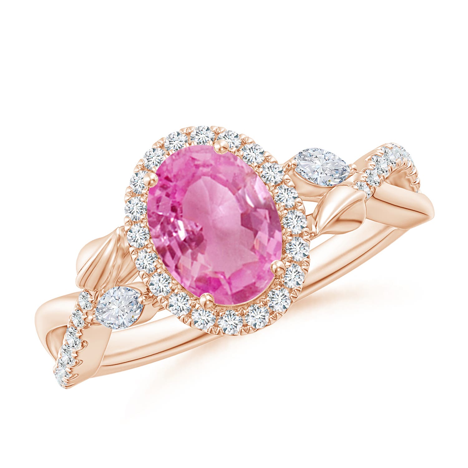 AA - Pink Sapphire / 1.99 CT / 14 KT Rose Gold