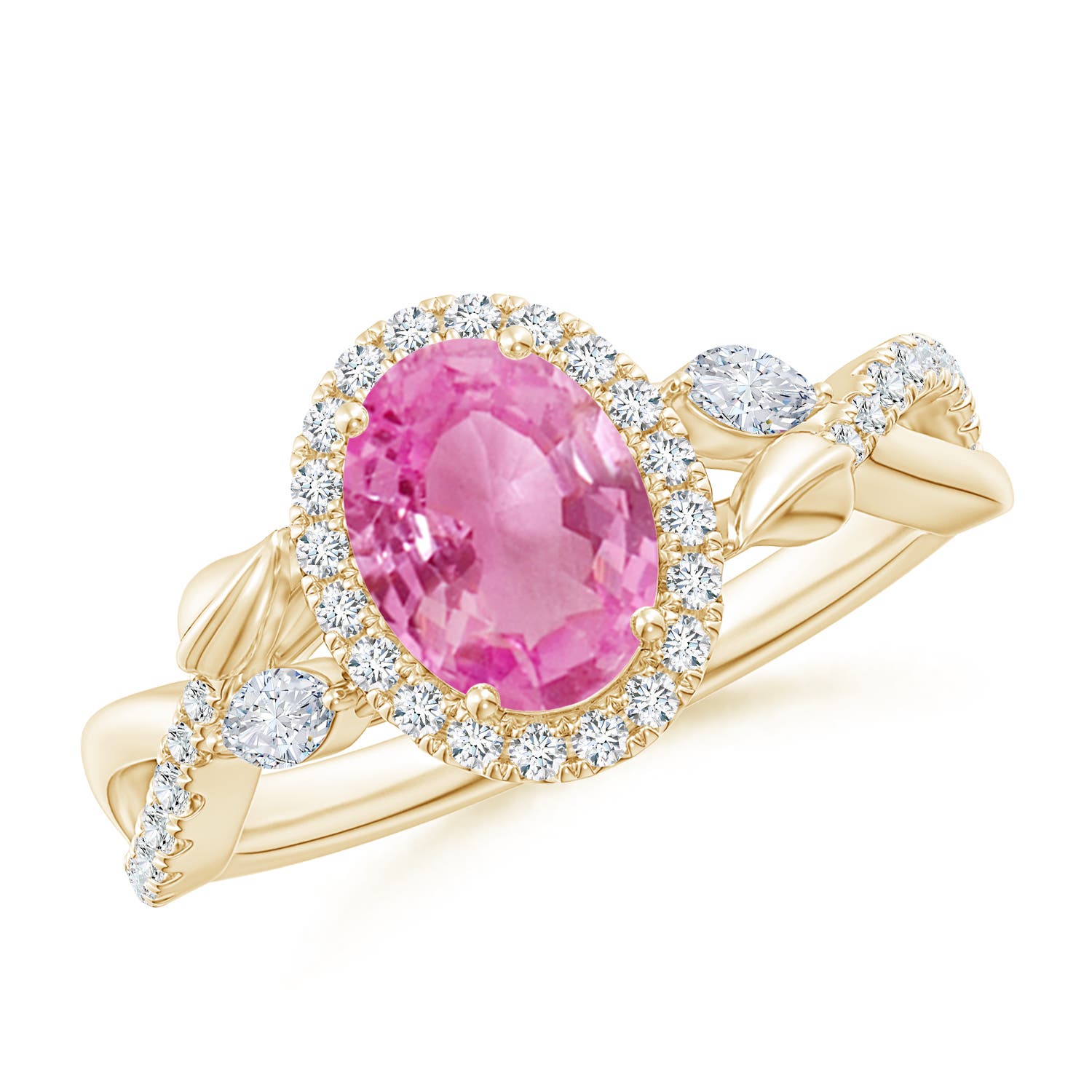 AA - Pink Sapphire / 1.99 CT / 14 KT Yellow Gold