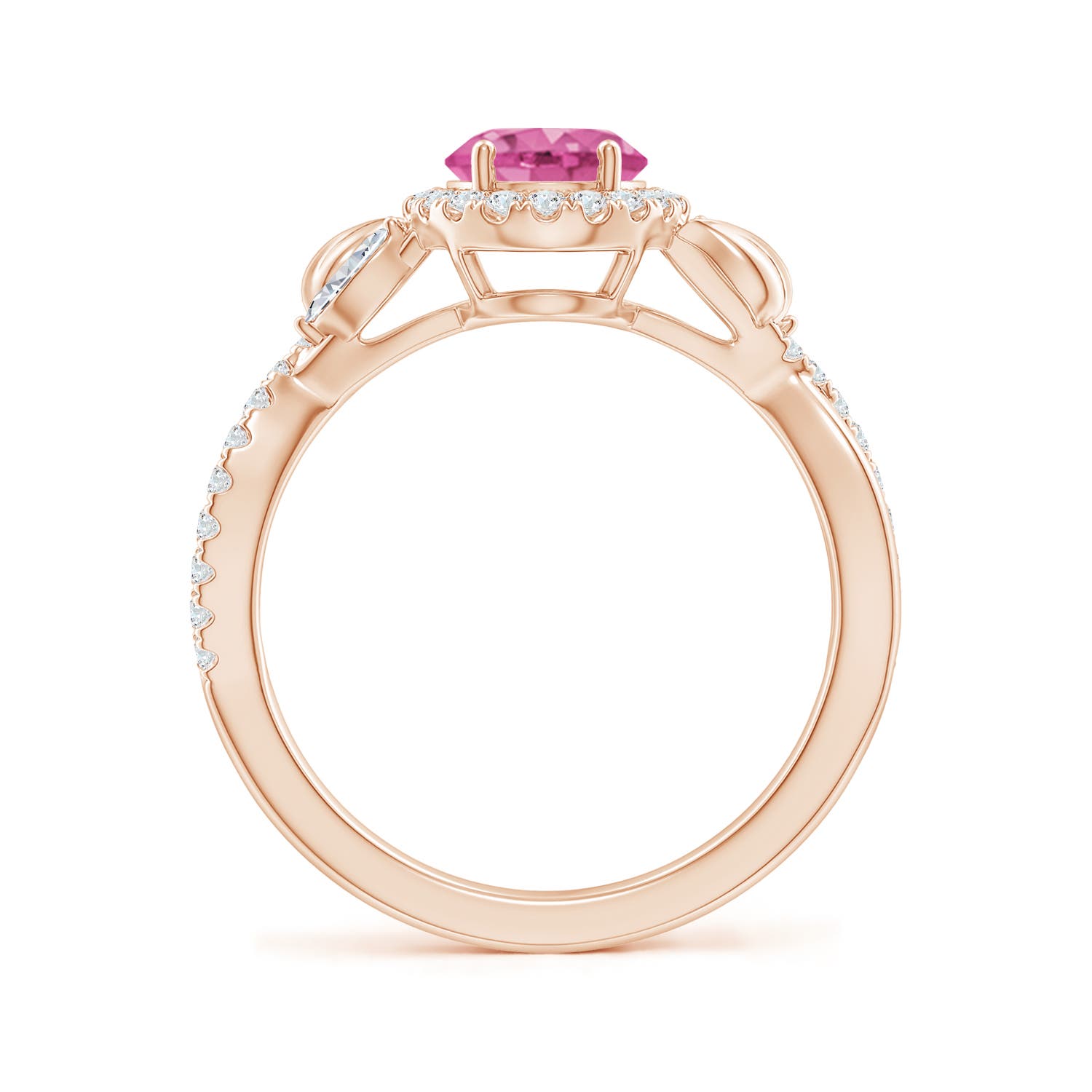 AAA - Pink Sapphire / 1.99 CT / 14 KT Rose Gold