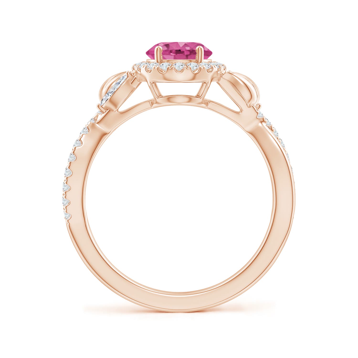 AAAA - Pink Sapphire / 1.99 CT / 14 KT Rose Gold