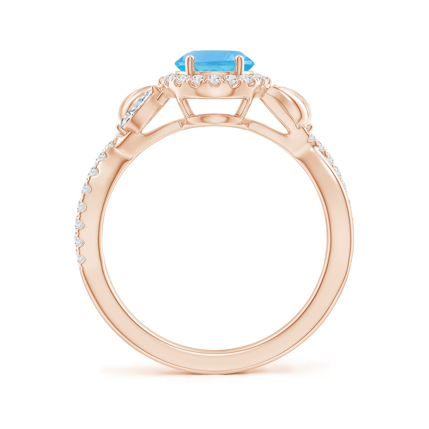 AA - Swiss Blue Topaz / 1.92 CT / 14 KT Rose Gold