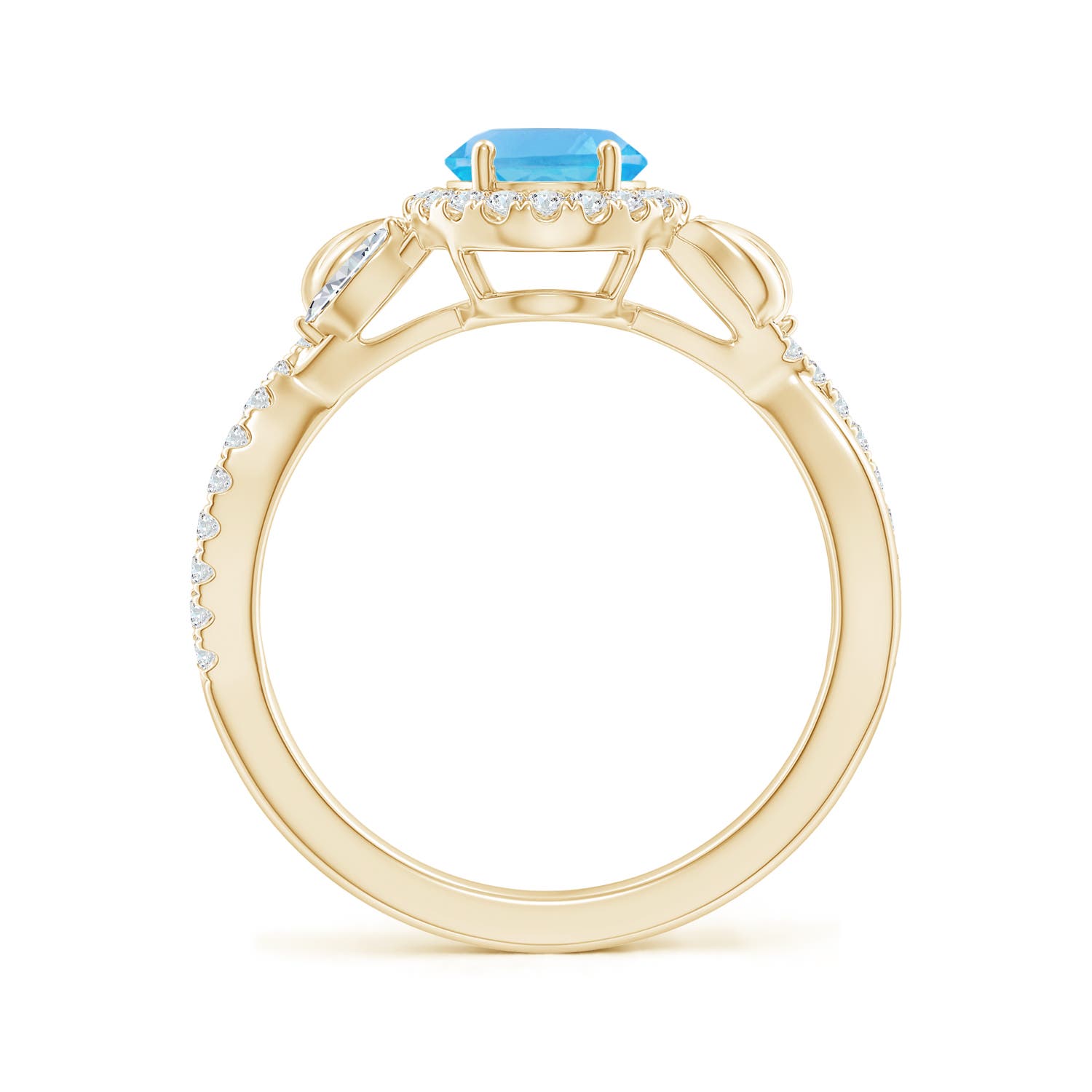 AA - Swiss Blue Topaz / 1.92 CT / 14 KT Yellow Gold