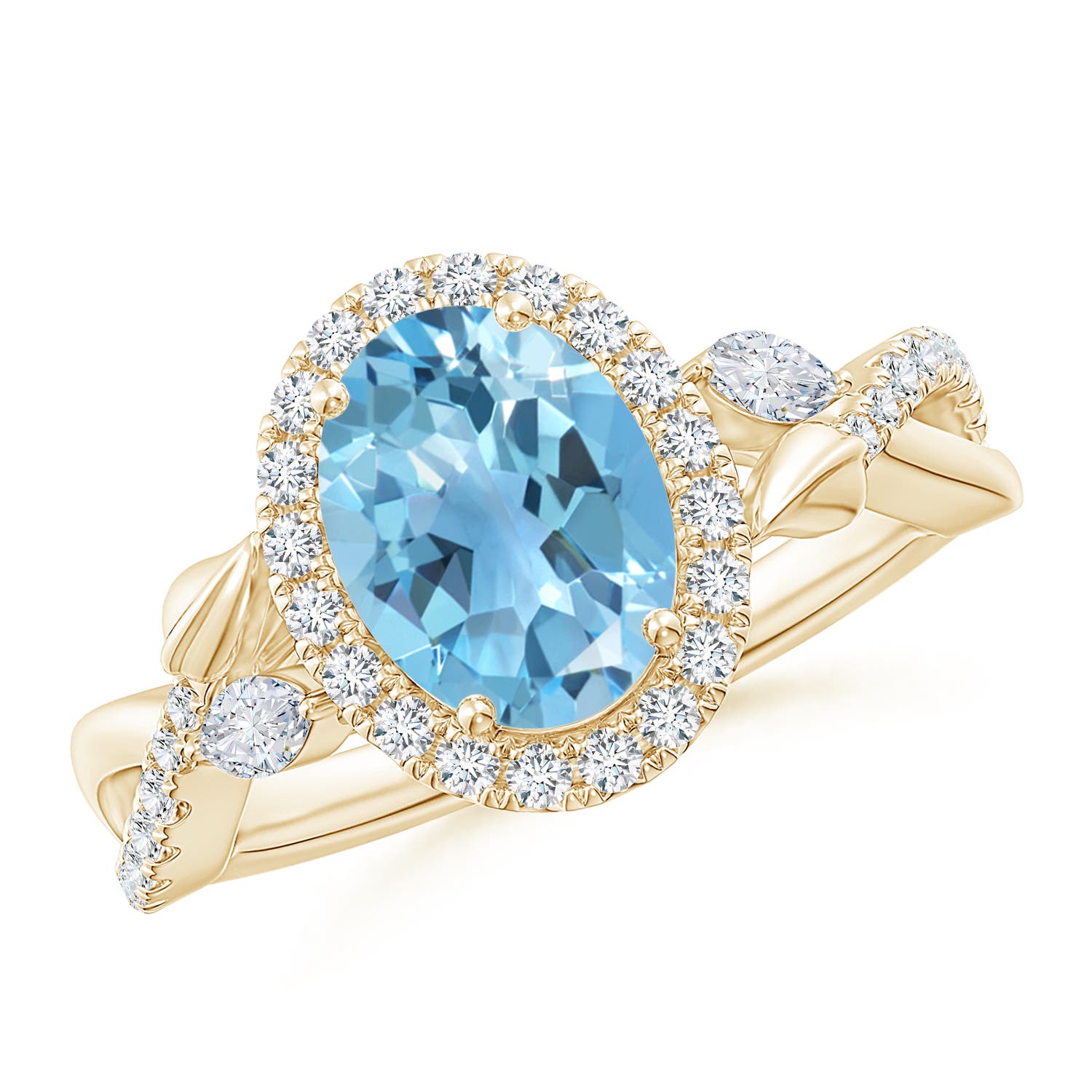 A - Swiss Blue Topaz / 2.71 CT / 14 KT Yellow Gold