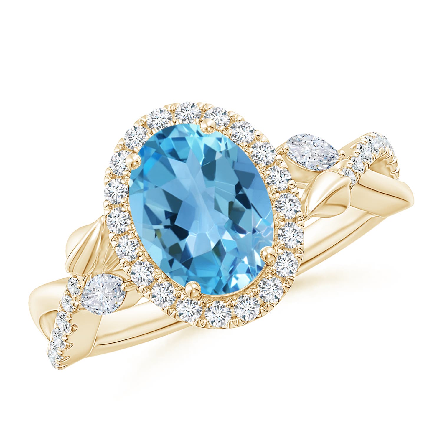 AA - Swiss Blue Topaz / 2.71 CT / 14 KT Yellow Gold