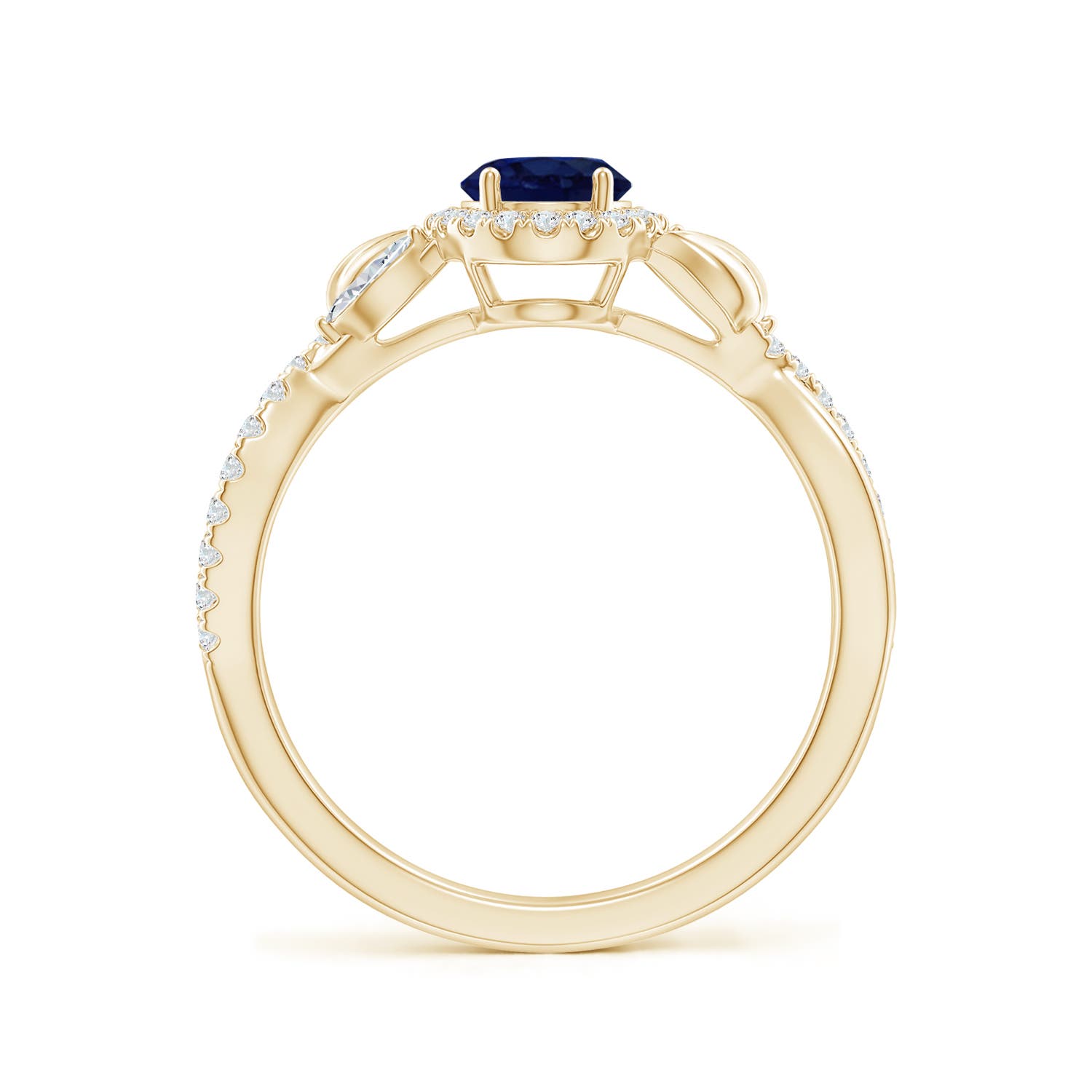 A - Blue Sapphire / 1.25 CT / 14 KT Yellow Gold