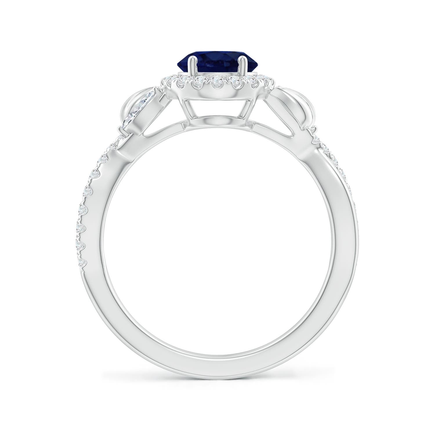 A - Blue Sapphire / 1.97 CT / 14 KT White Gold