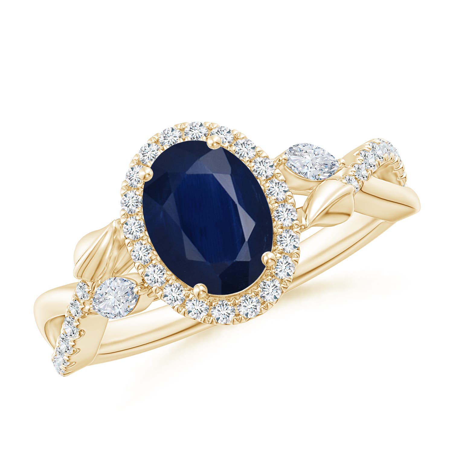 A - Blue Sapphire / 1.97 CT / 14 KT Yellow Gold