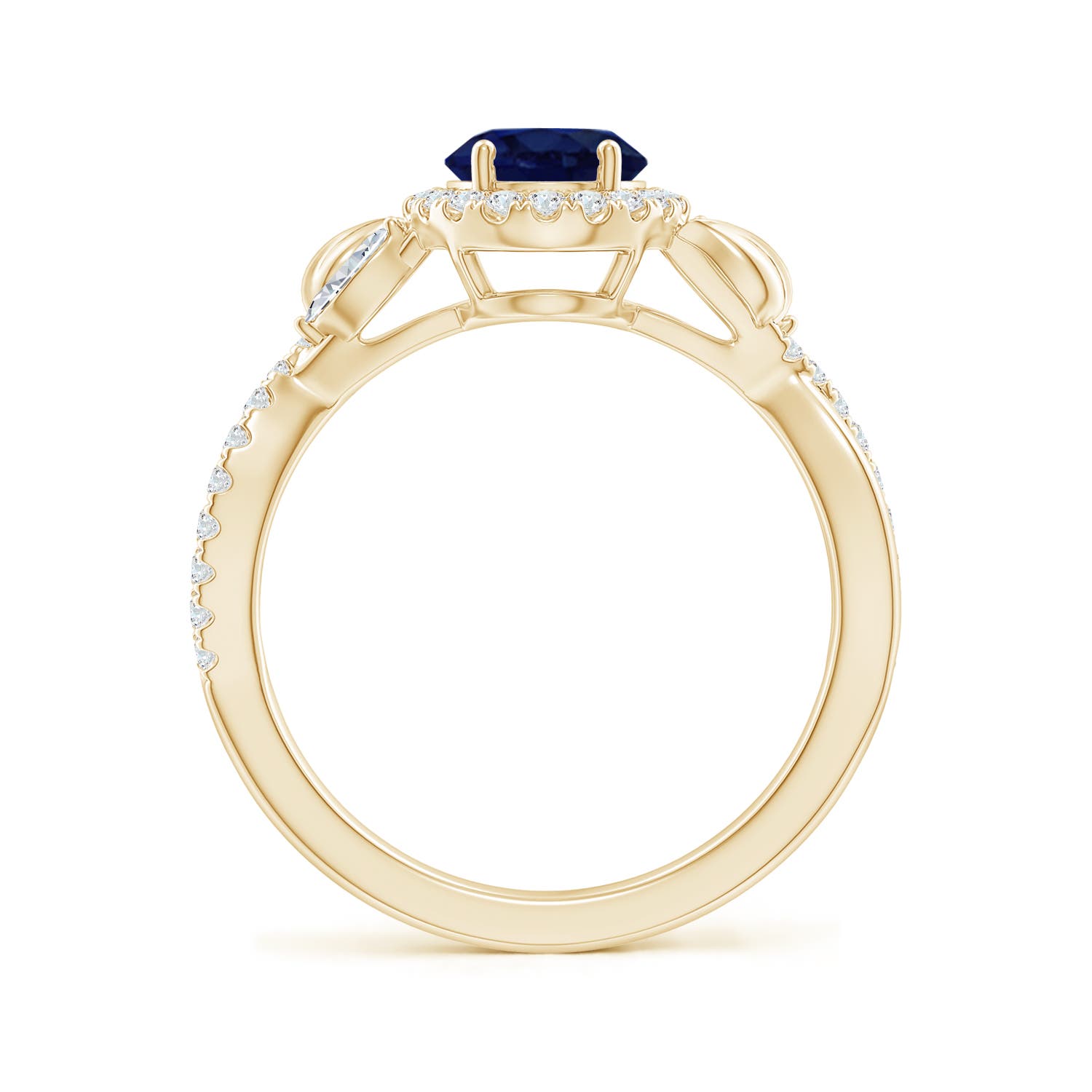 A - Blue Sapphire / 1.97 CT / 14 KT Yellow Gold