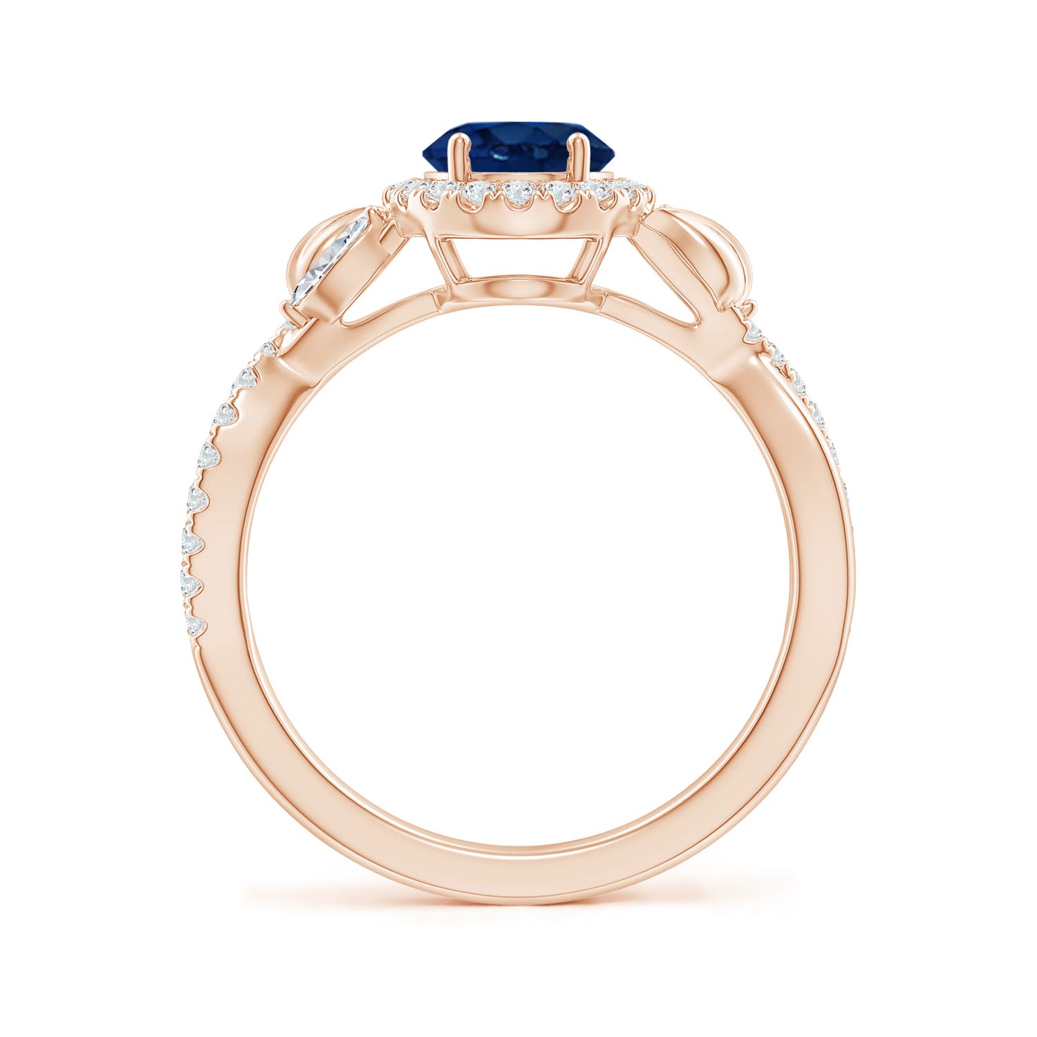 AA - Blue Sapphire / 1.97 CT / 14 KT Rose Gold