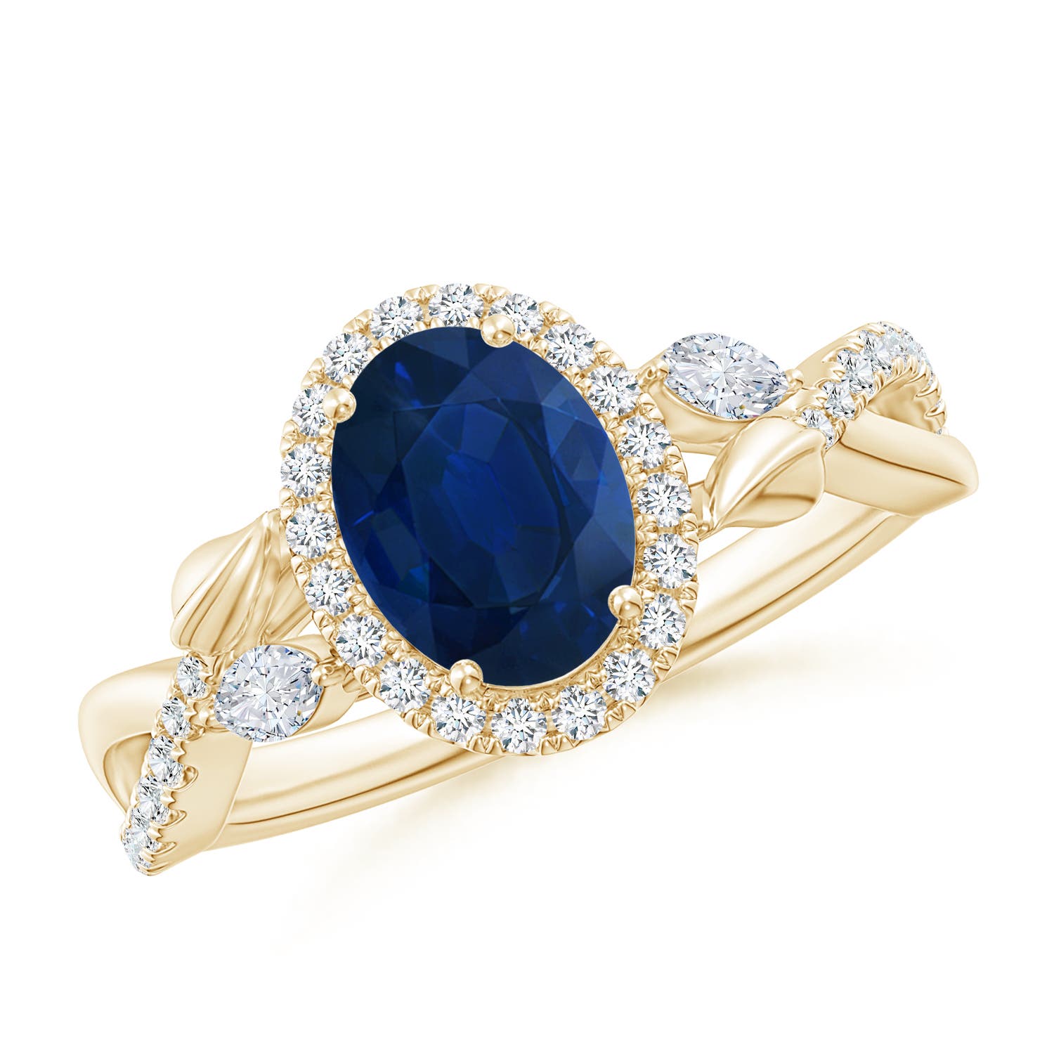 AA - Blue Sapphire / 1.97 CT / 14 KT Yellow Gold