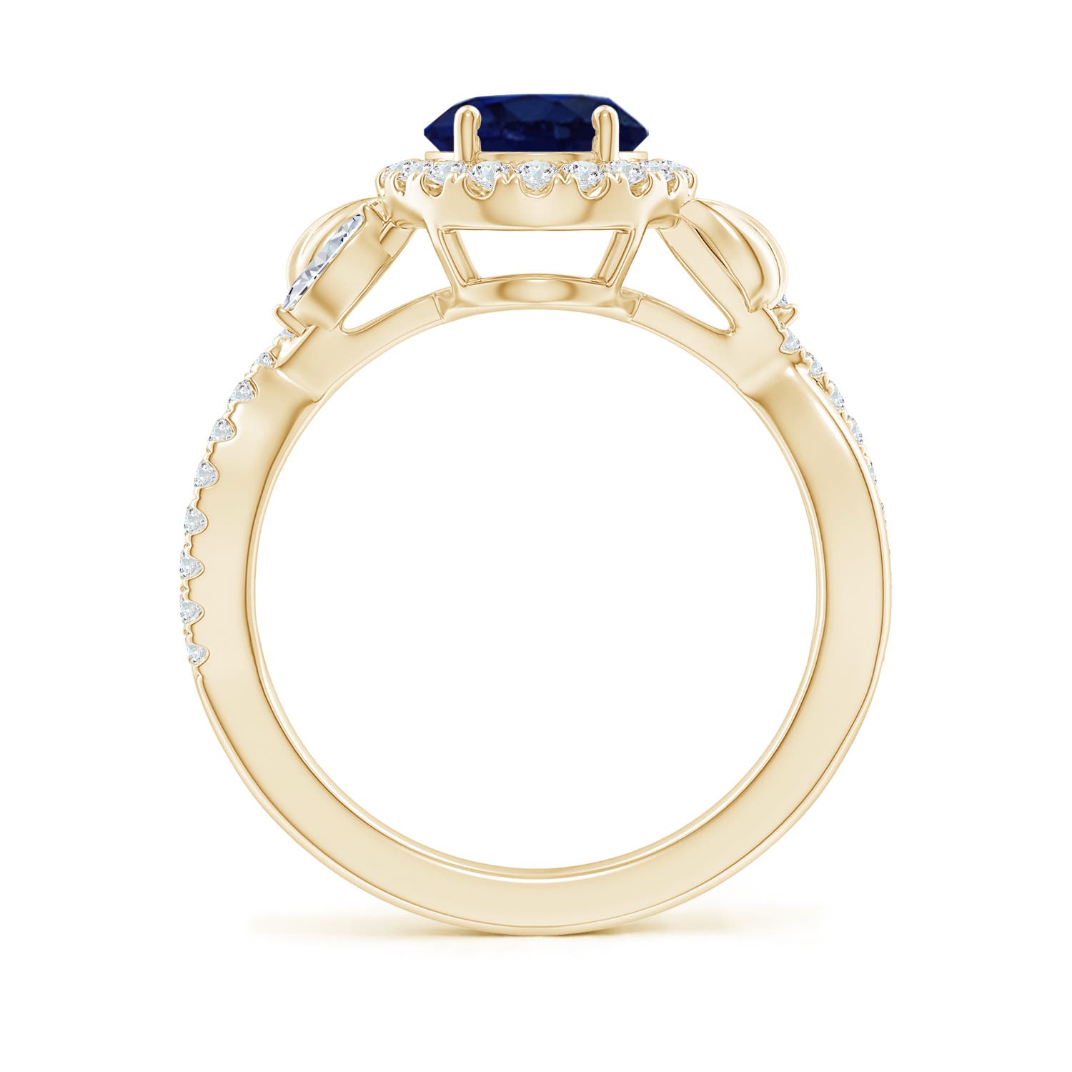 A - Blue Sapphire / 2.46 CT / 14 KT Yellow Gold