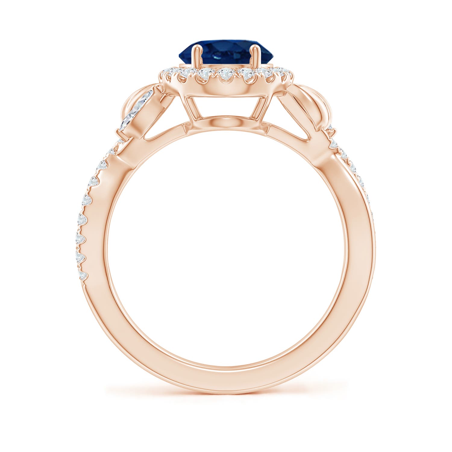 AA - Blue Sapphire / 2.46 CT / 14 KT Rose Gold