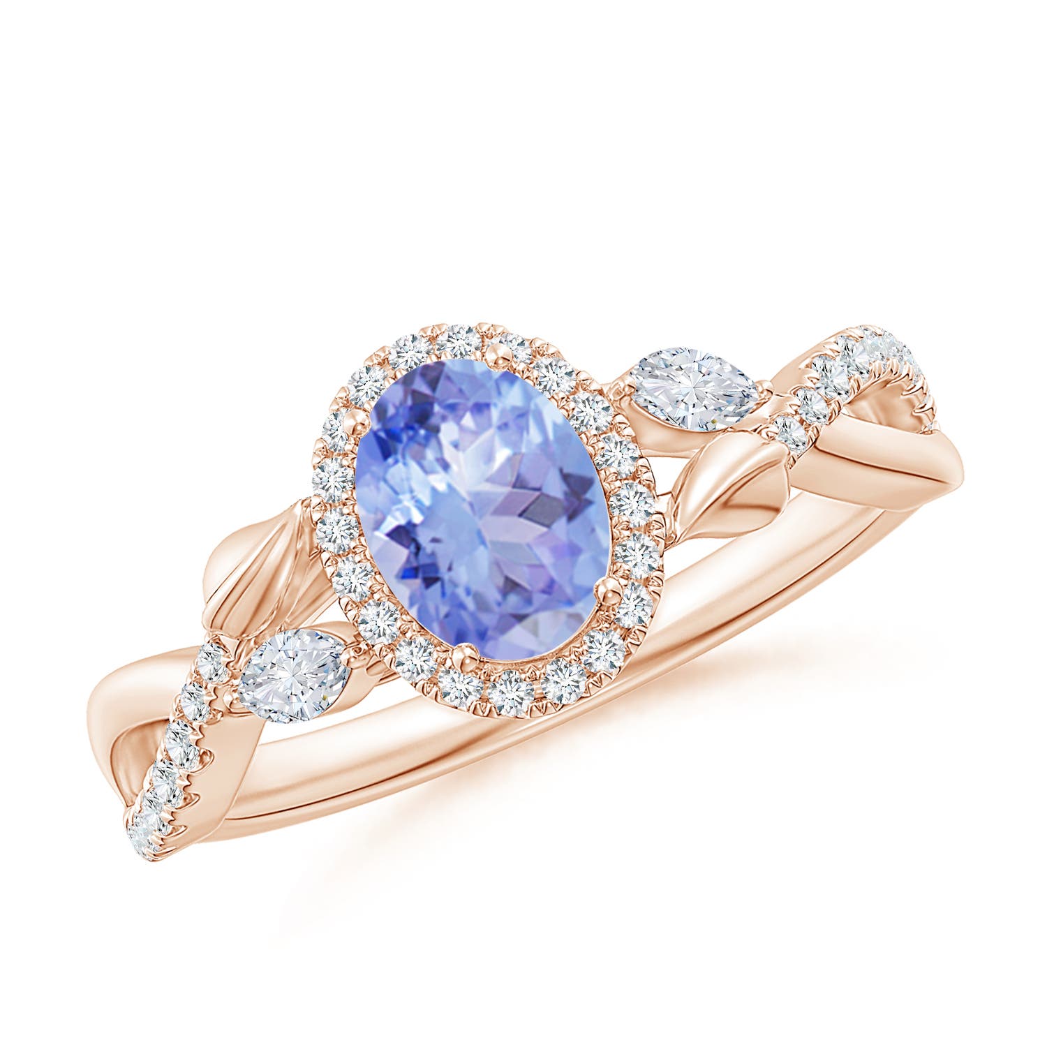 A - Tanzanite / 1.32 CT / 14 KT Rose Gold