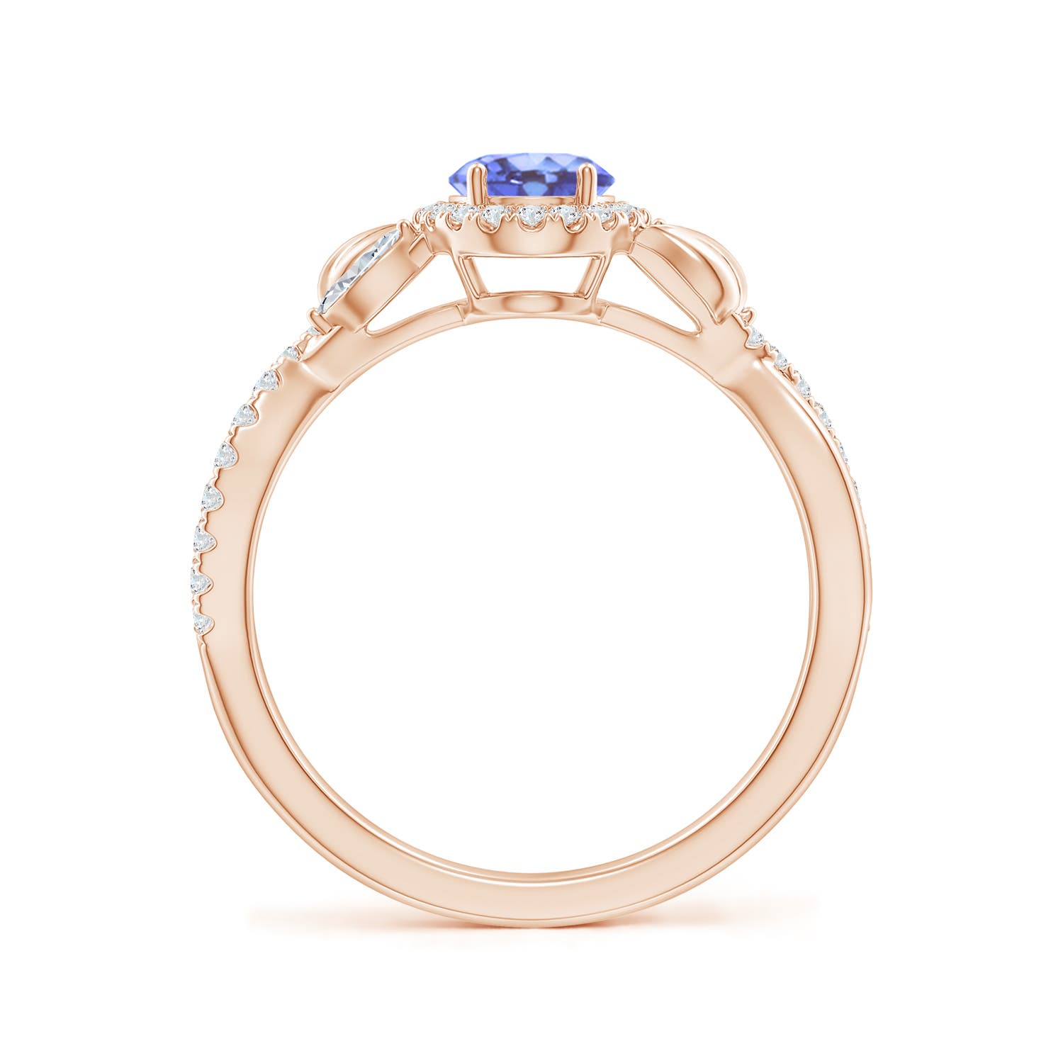 A - Tanzanite / 1.32 CT / 14 KT Rose Gold