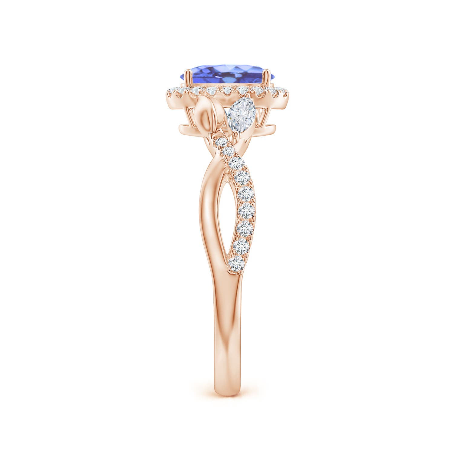 A - Tanzanite / 1.32 CT / 14 KT Rose Gold