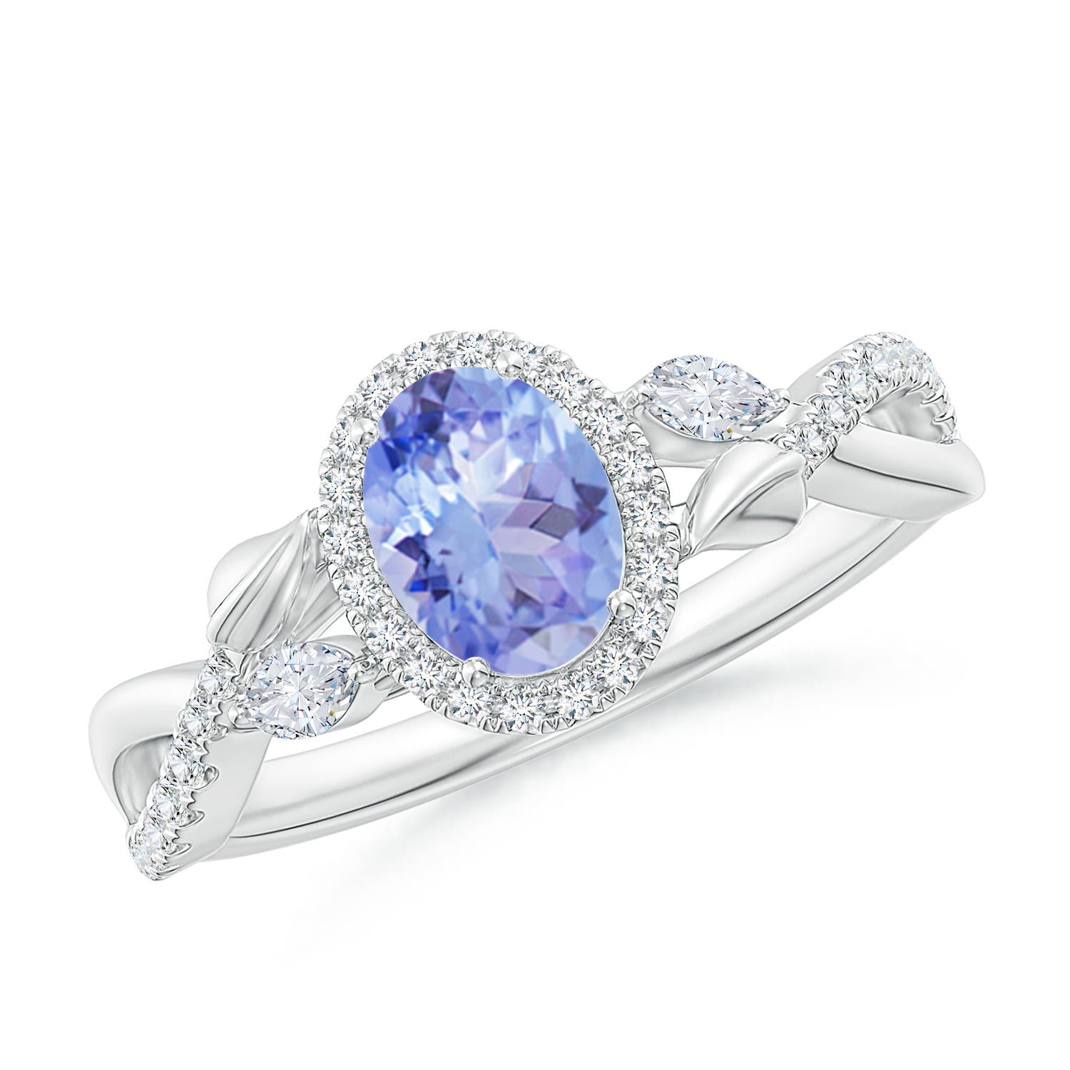 A - Tanzanite / 1.32 CT / 14 KT White Gold