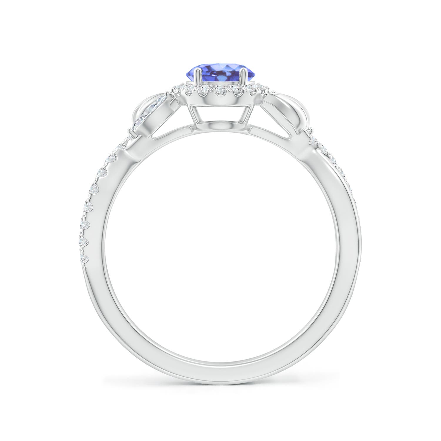 A - Tanzanite / 1.32 CT / 14 KT White Gold