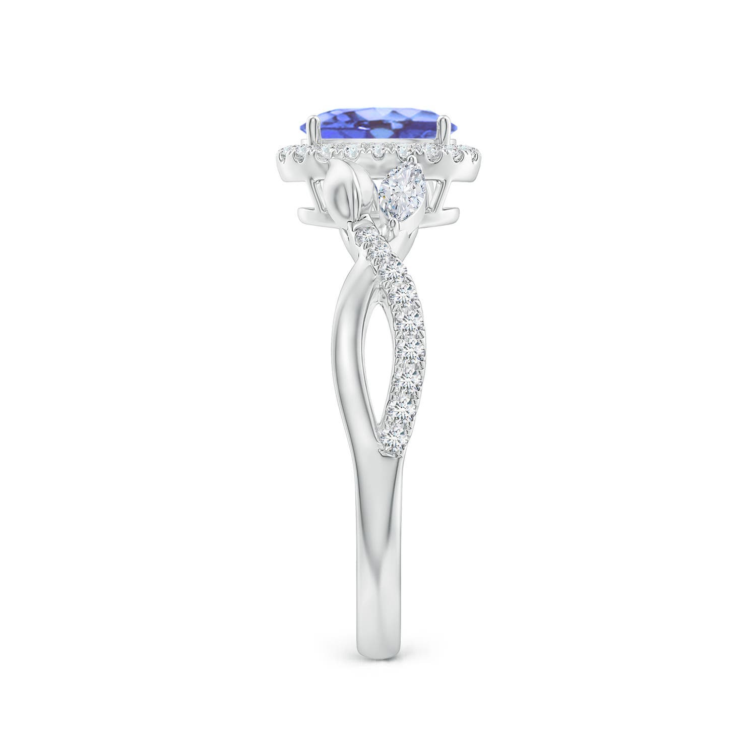 A - Tanzanite / 1.32 CT / 14 KT White Gold