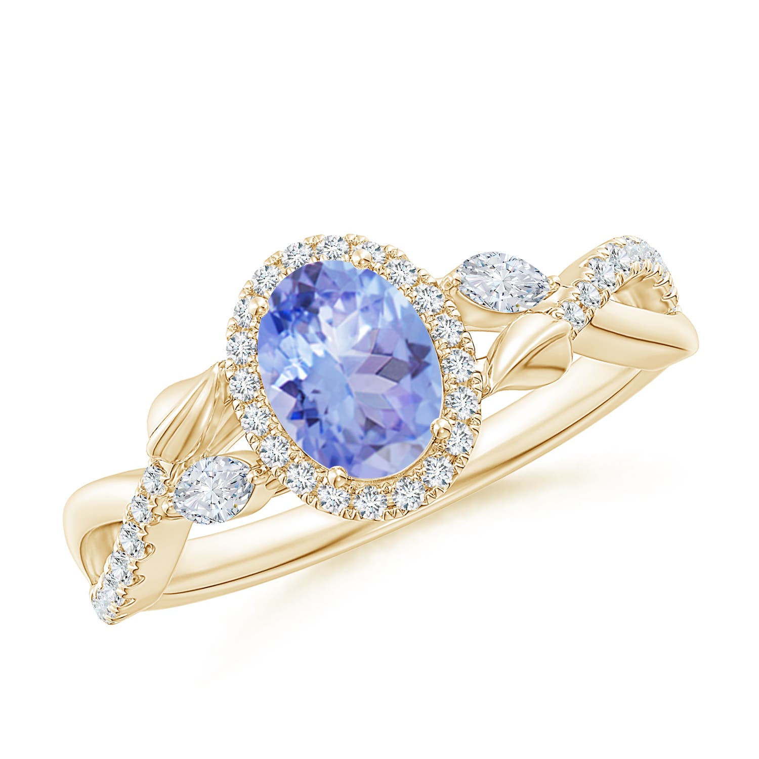 A - Tanzanite / 1.32 CT / 14 KT Yellow Gold