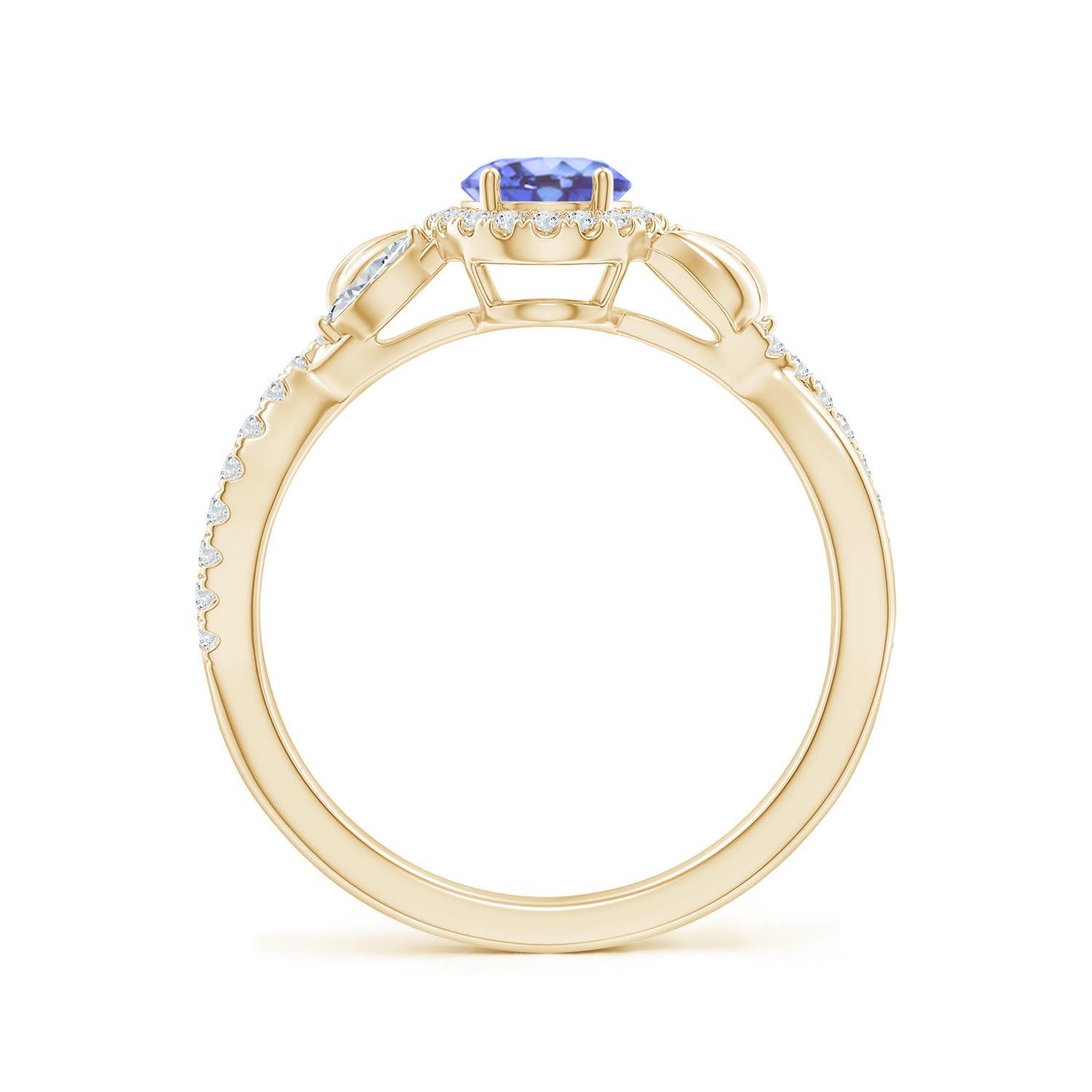 A - Tanzanite / 1.32 CT / 14 KT Yellow Gold