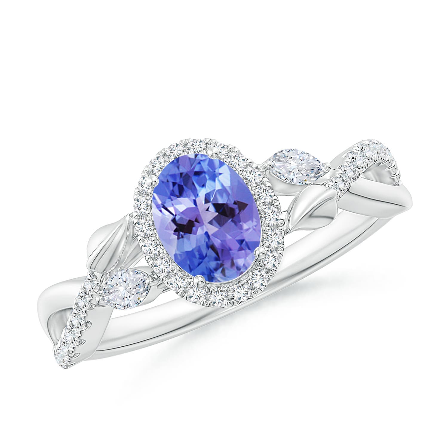 AA - Tanzanite / 1.32 CT / 14 KT White Gold