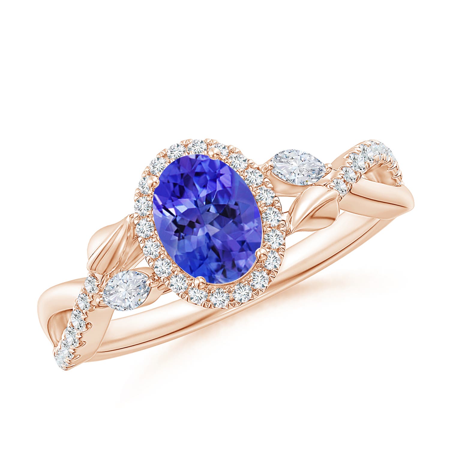 AAA - Tanzanite / 1.32 CT / 14 KT Rose Gold