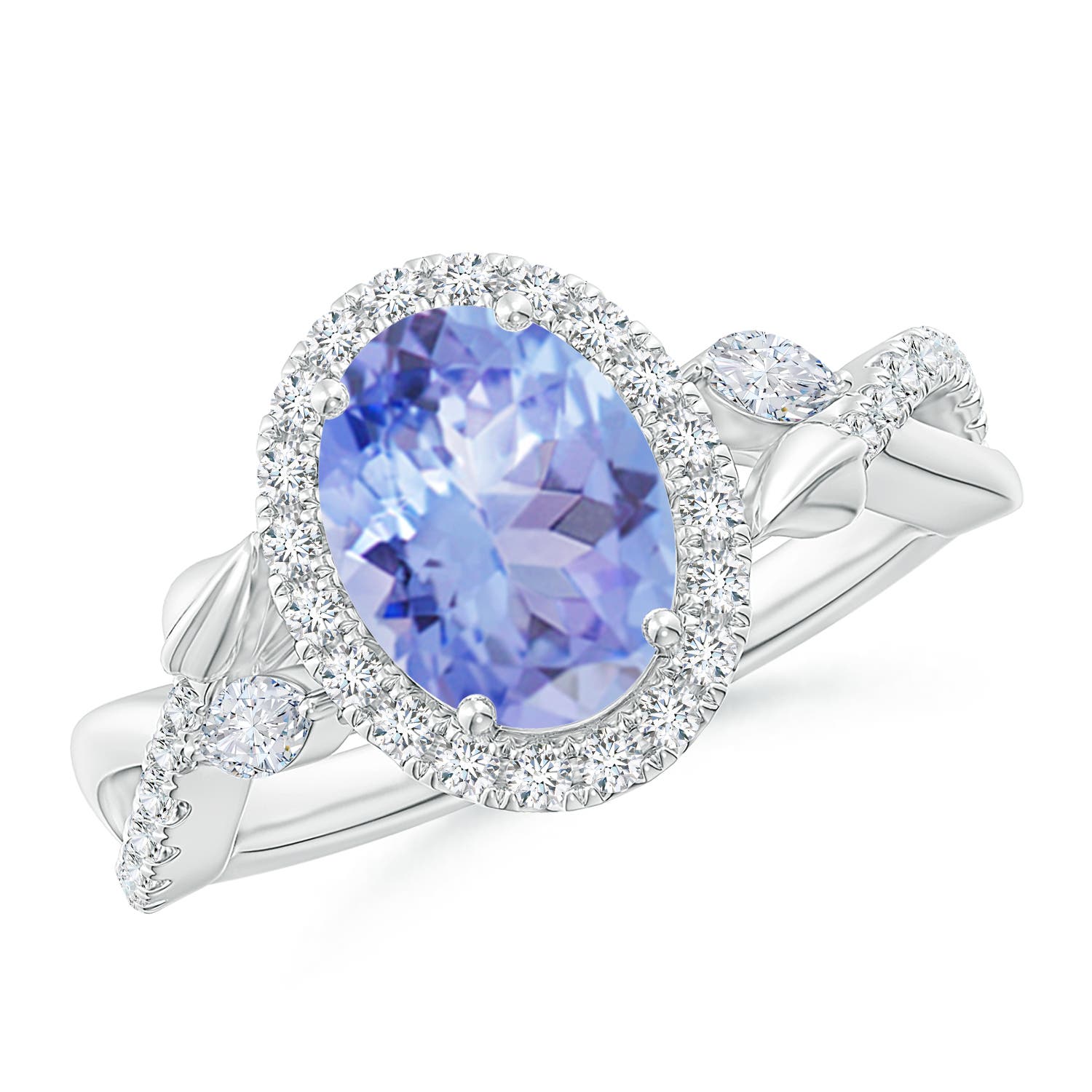 A - Tanzanite / 2.49 CT / 14 KT White Gold