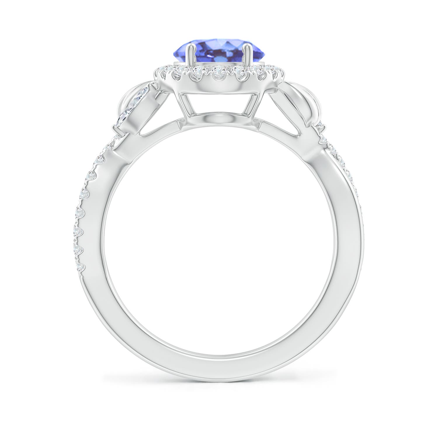 A - Tanzanite / 2.49 CT / 14 KT White Gold