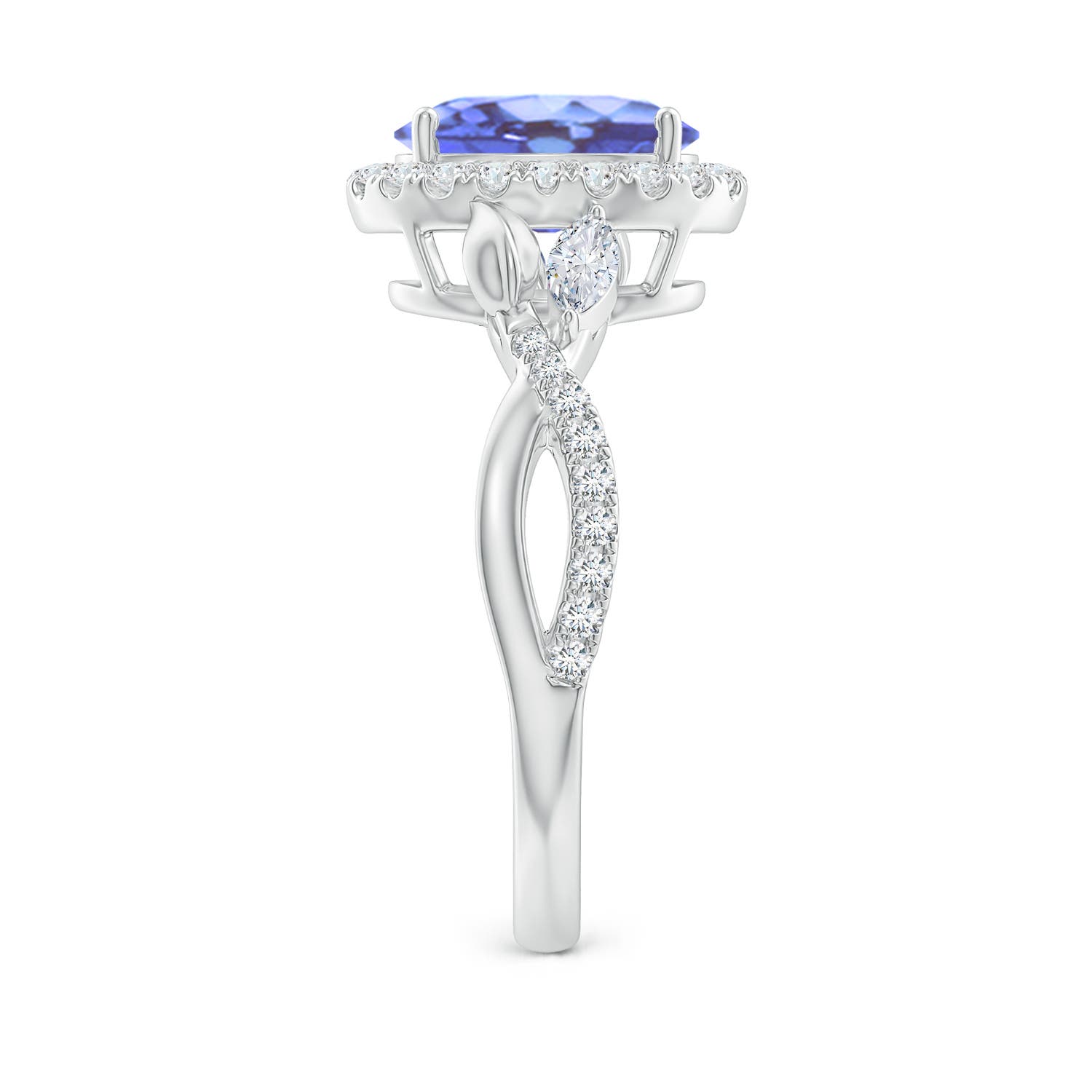 A - Tanzanite / 2.49 CT / 14 KT White Gold